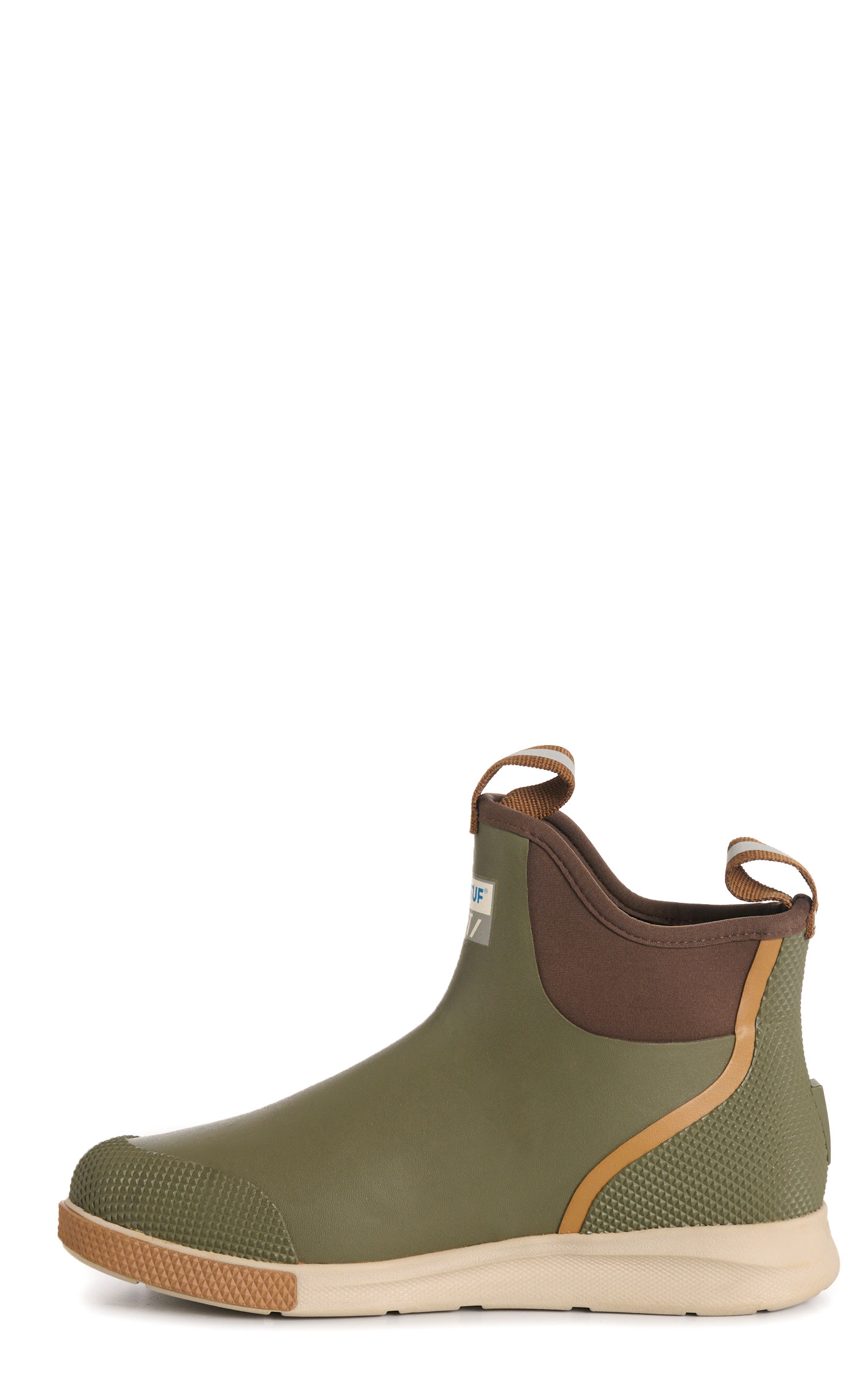 XTRATUF Men's Olive Sport Biolite Ankle Rubber Deck Boots - Image 1