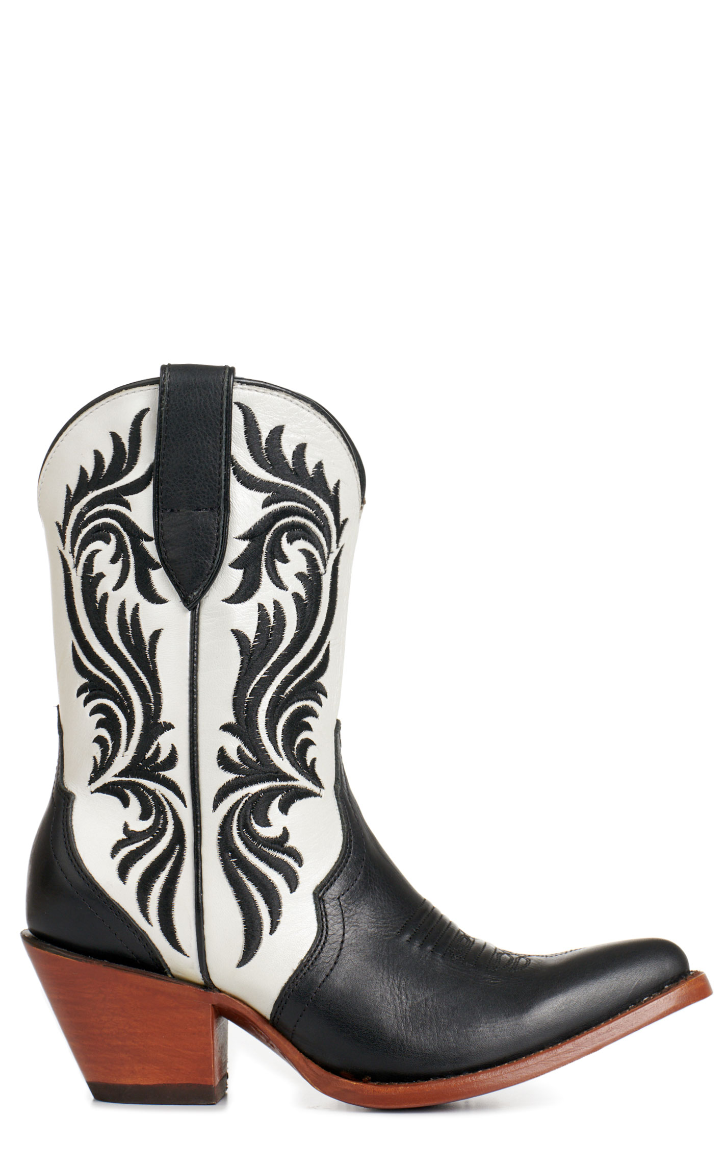 Ariat Women's Antonia Black and Pearl J-Toe Cowboy Boots - Image 1