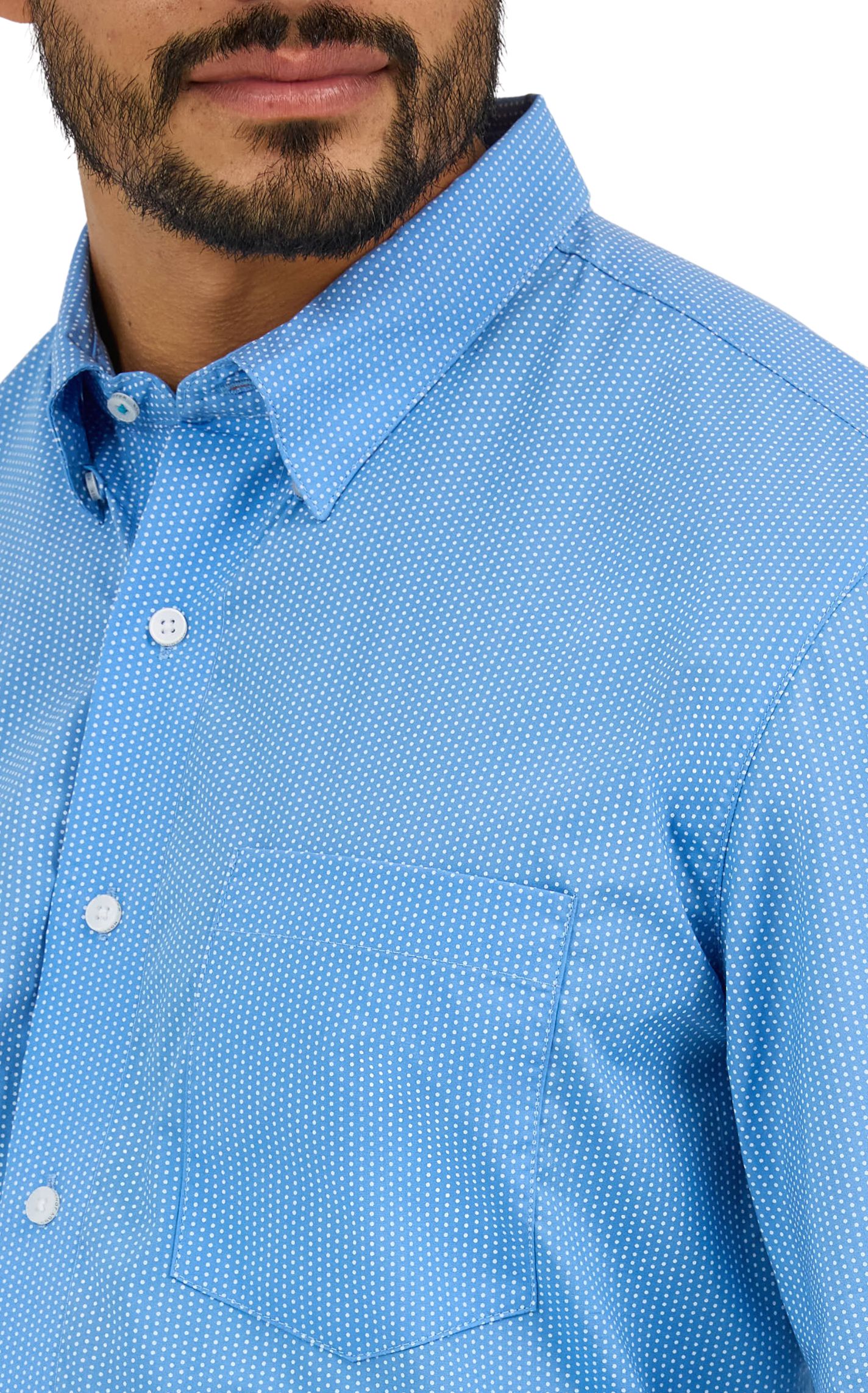Wrangler Men's Cody Johnson Collection Blue Dot Western Shirt - Image 1