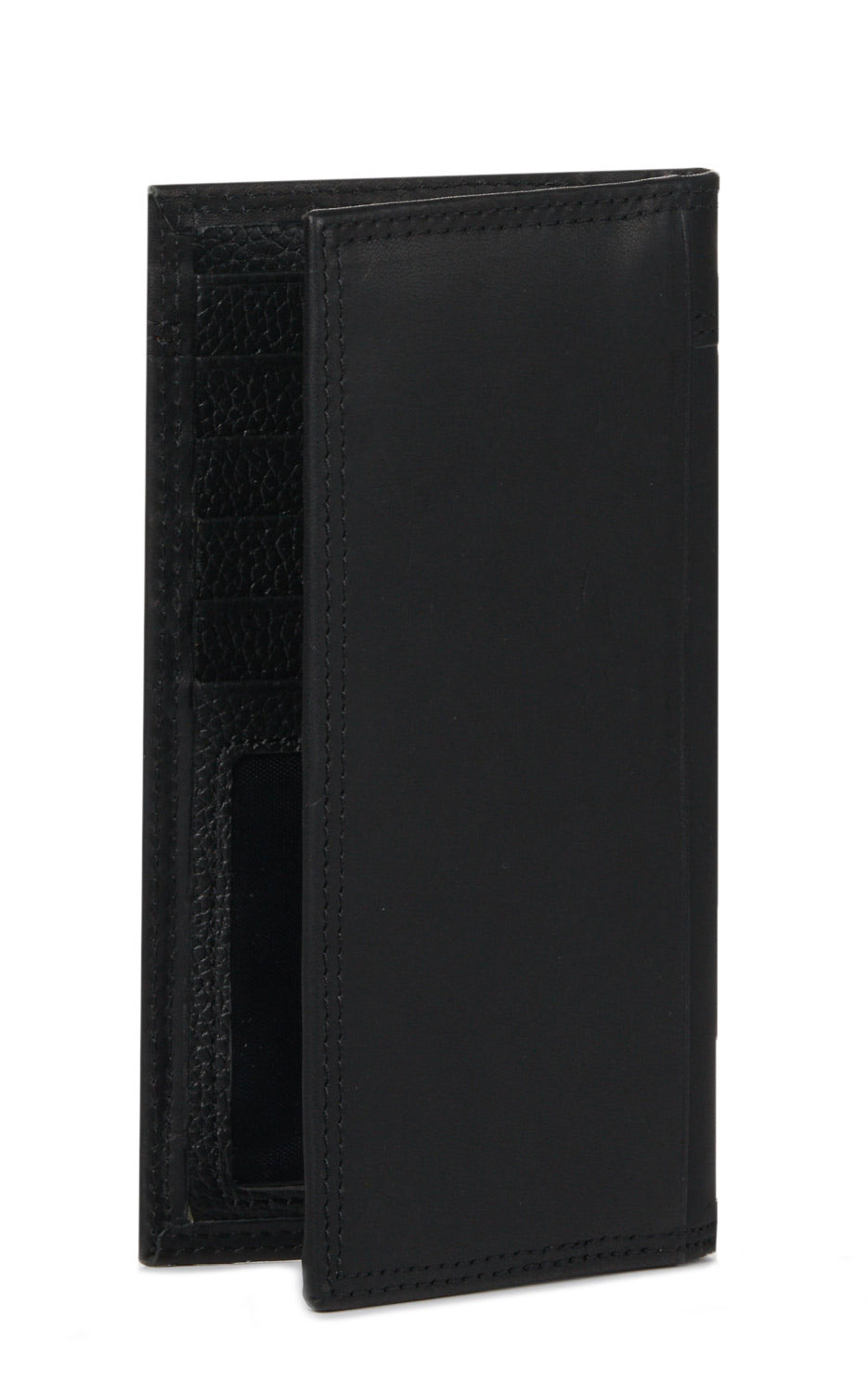 Ariat Men's Black Center Seam Leather Rodeo Wallet/ Checkbook Cover - Image 1
