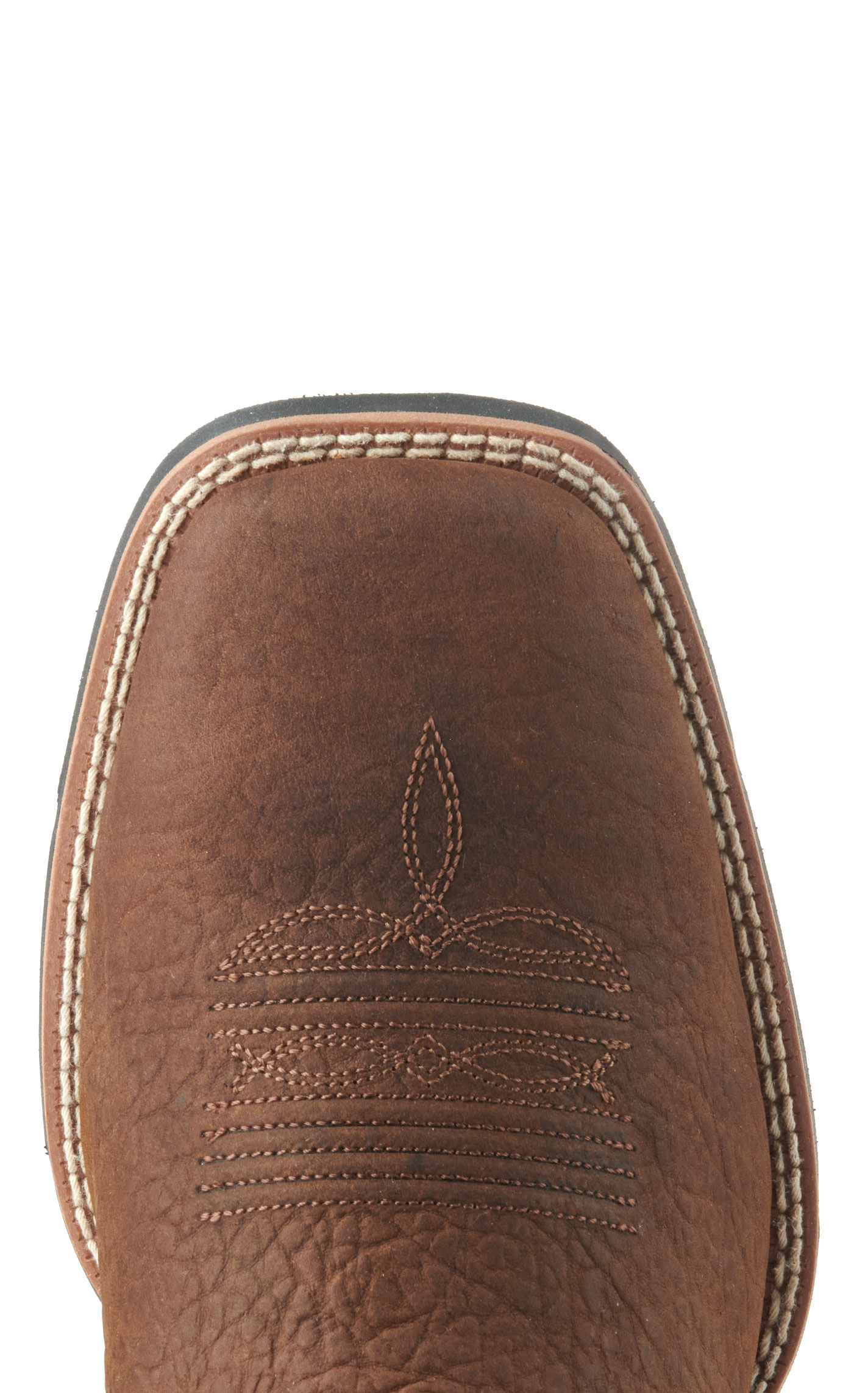 Ariat Men's Sport Big Country Dark Brown and Red Wide Square Toe Cowboy Boots - Image 1