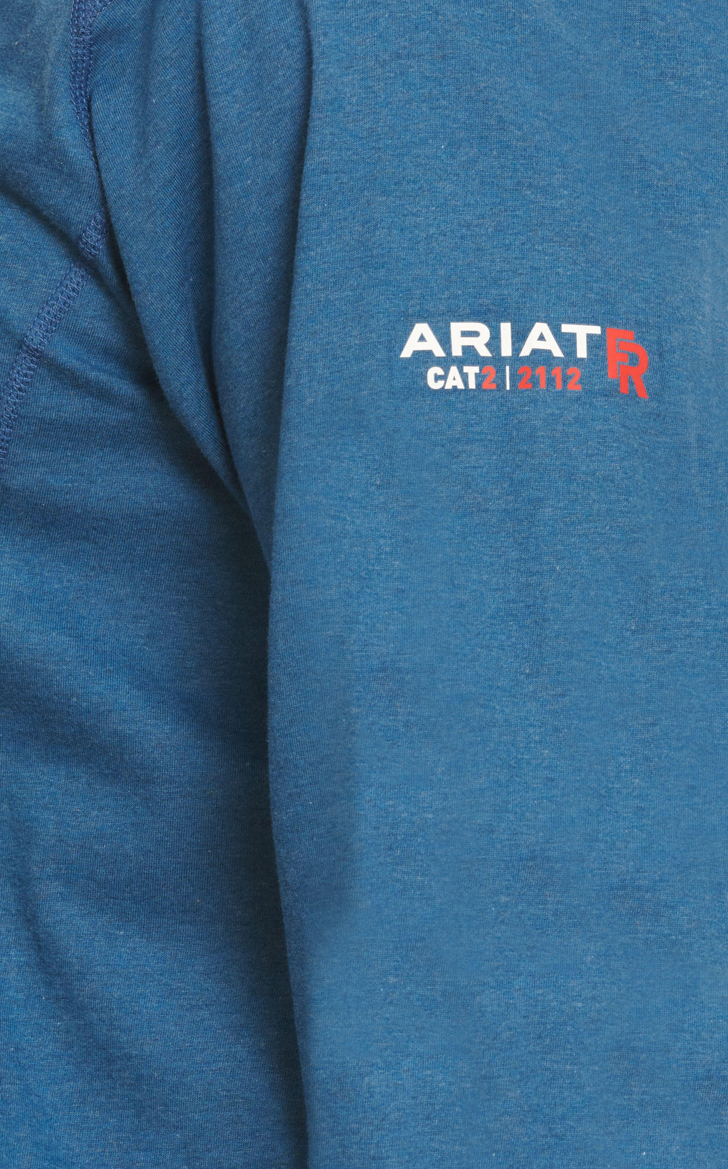 Ariat Men's Blue Air Crew Key Largo Long Sleeve FR T-Shirt - Image 1