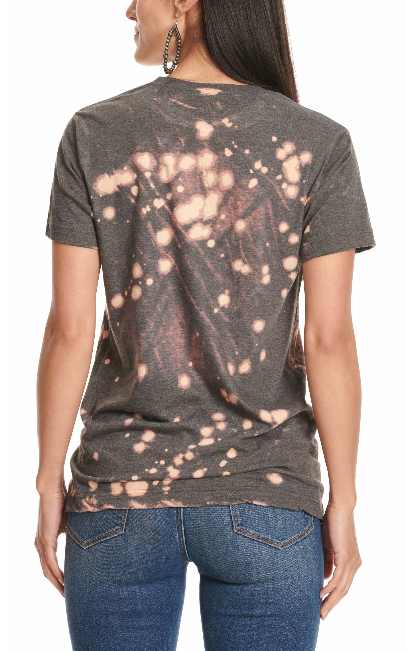 Lattimore Women's Navy Bleach Splatter All Gas No Brakes  T-Shirt - Image 1