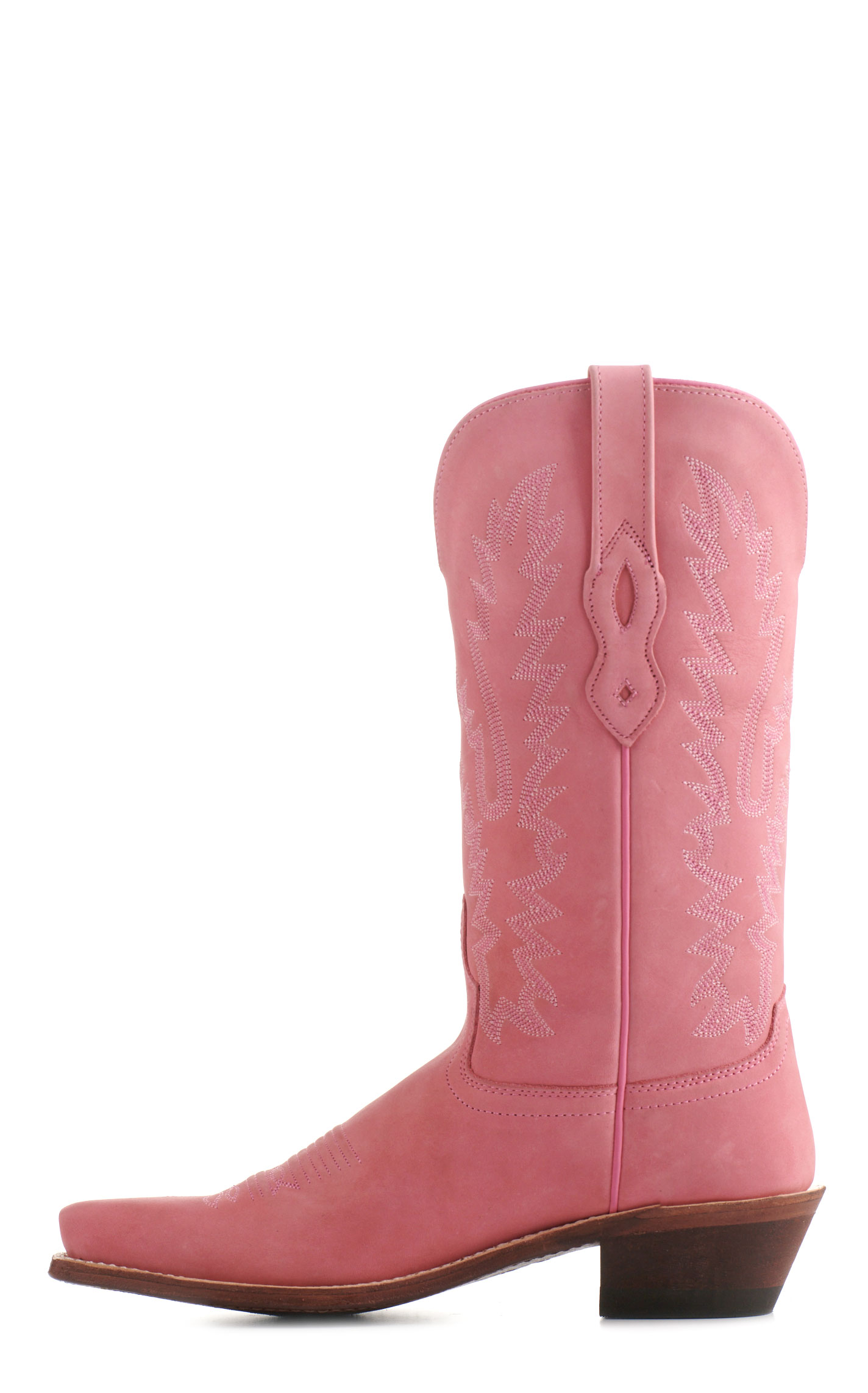 Old West Women's Bubblegum Pink Snip Toe Cowboy Boots - Image 1