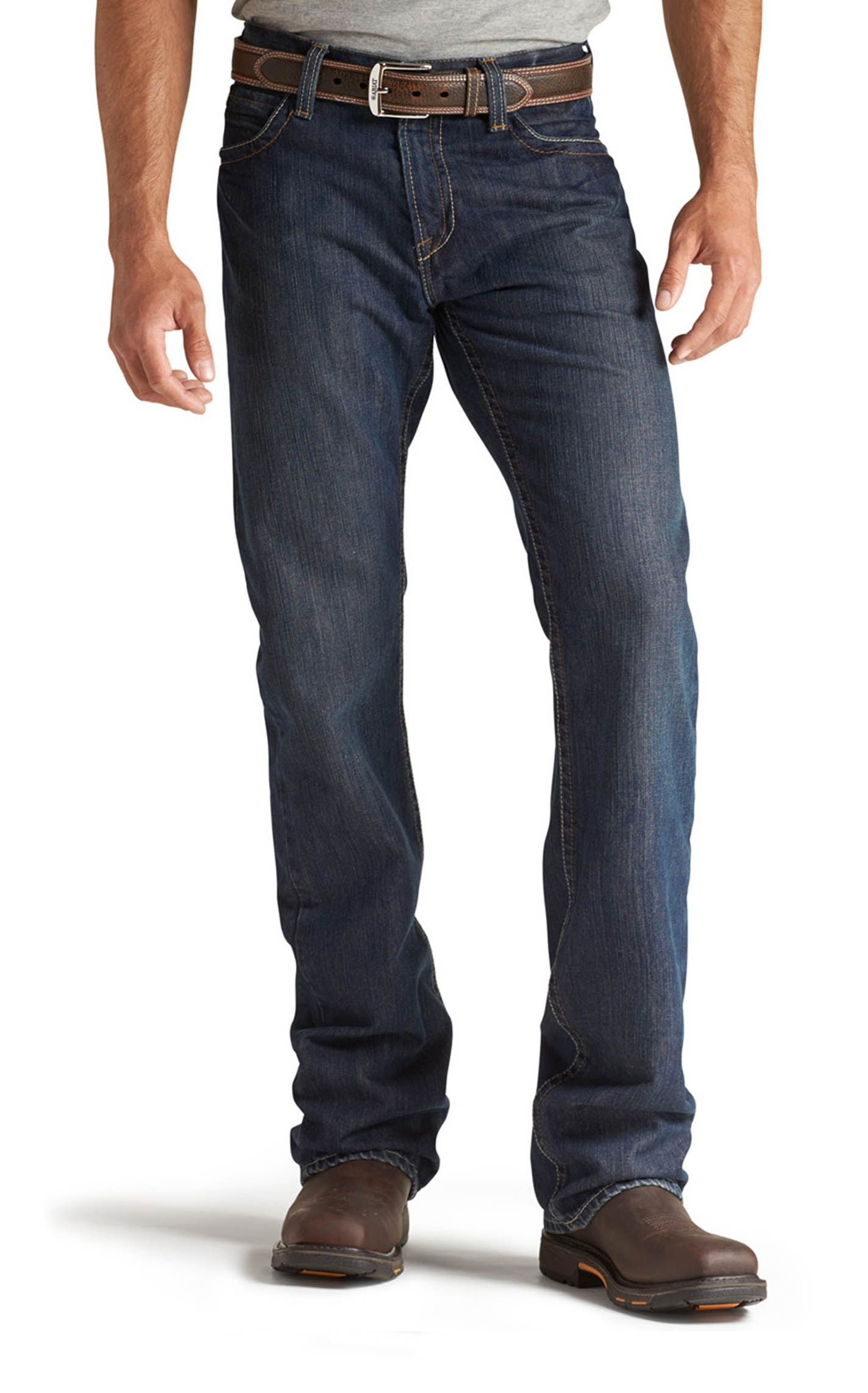 Ariat Men's M4 Shale Low Rise Basic Boot Cut FR Work Jeans - Big & Tall - Image 1