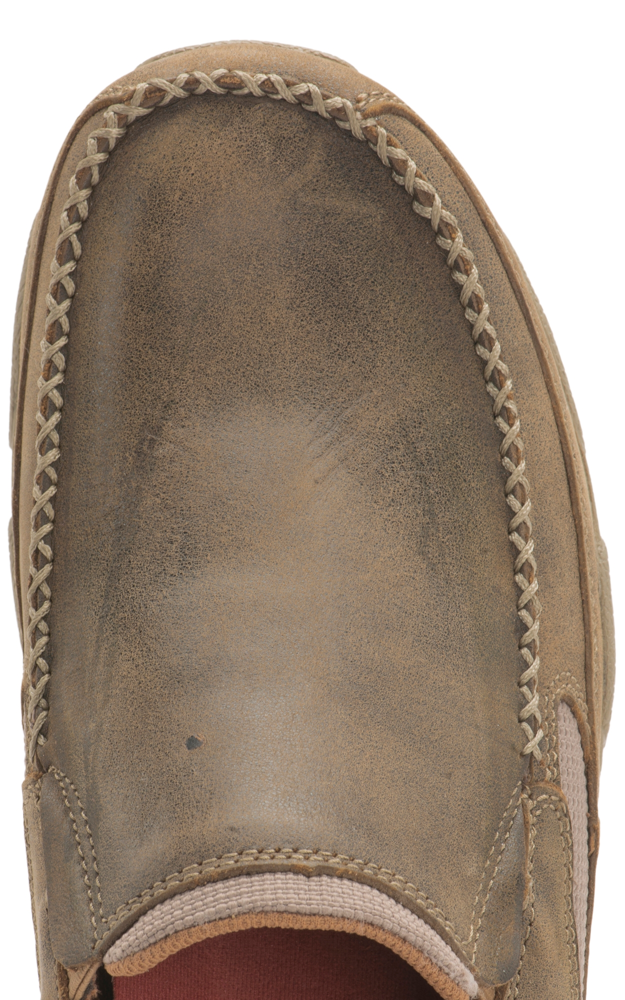 Twisted X Men's Distressed Bomber Brown Driving Moccasin Casual Shoe - Image 1