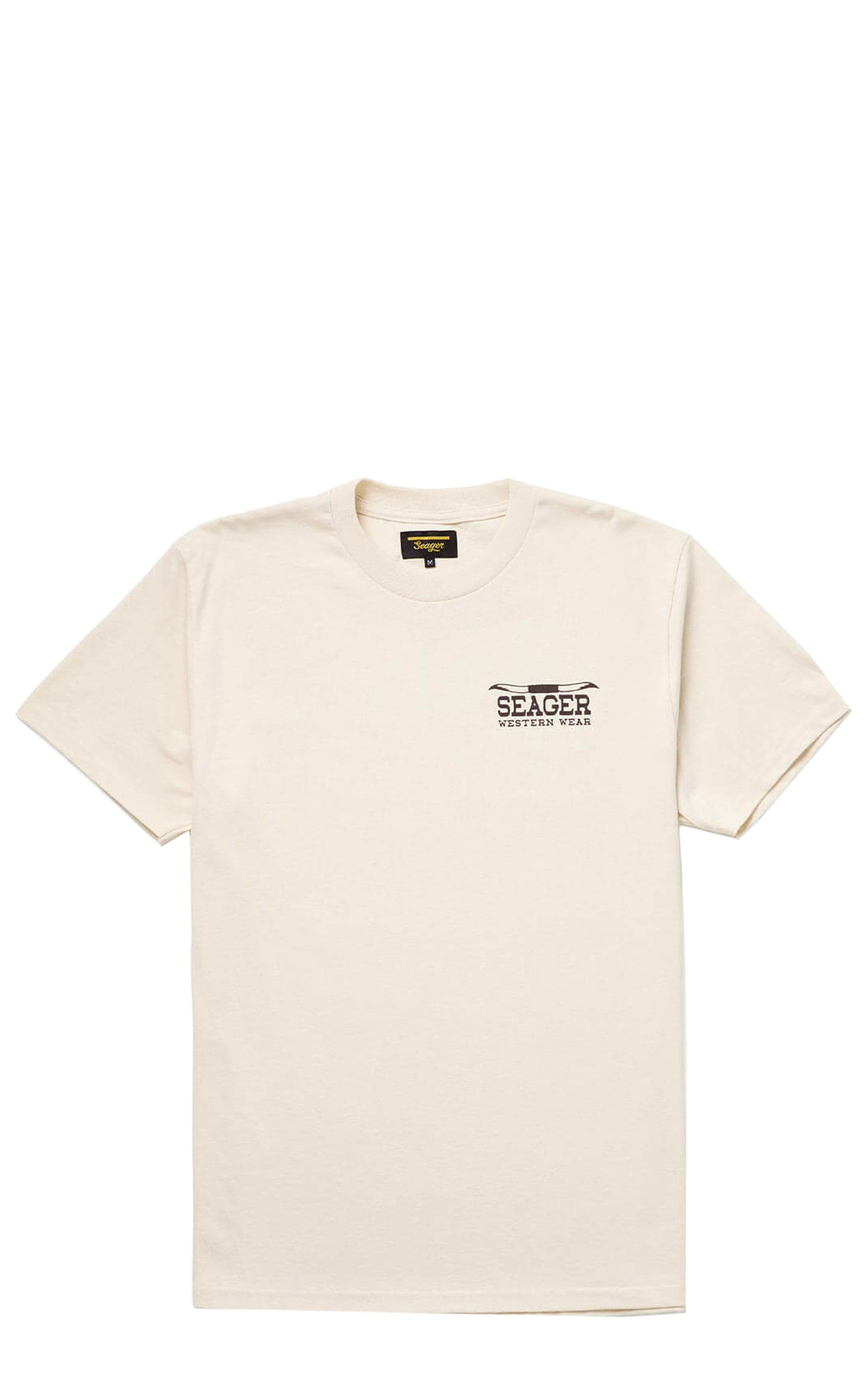 Seager Men's Herd Vintage White Graphic T-Shirt - Image 1