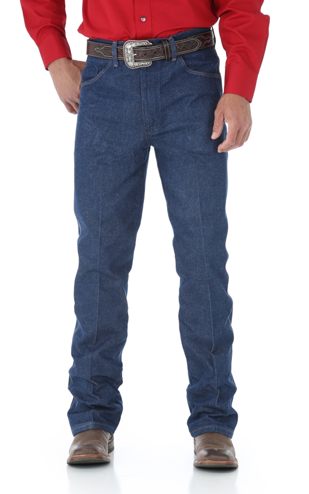 Wrangler Cowboy Cut Boot Cut Original Fit Jeans - Extended Waist - Image 1