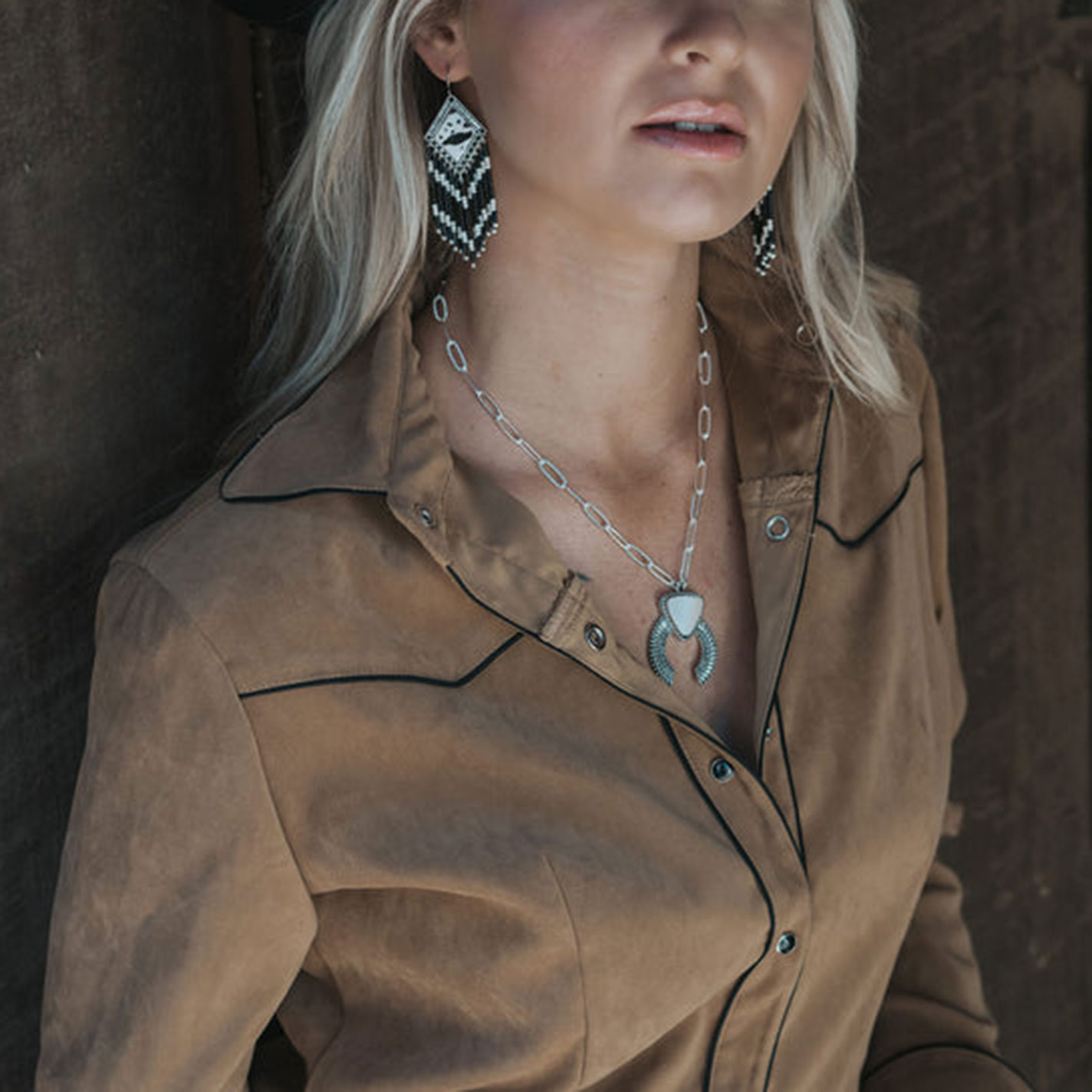 Cowgirl Confetti Silver & Pearl Drifting Dreams Necklace  - Image 1