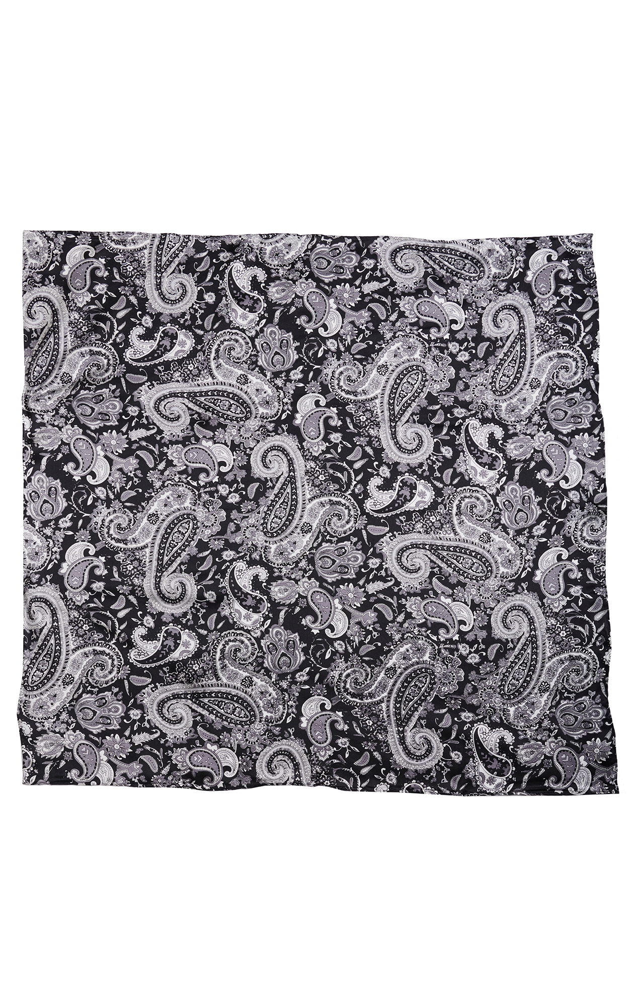 M&F Black Paisley Wild Rags Scarf - Image 1