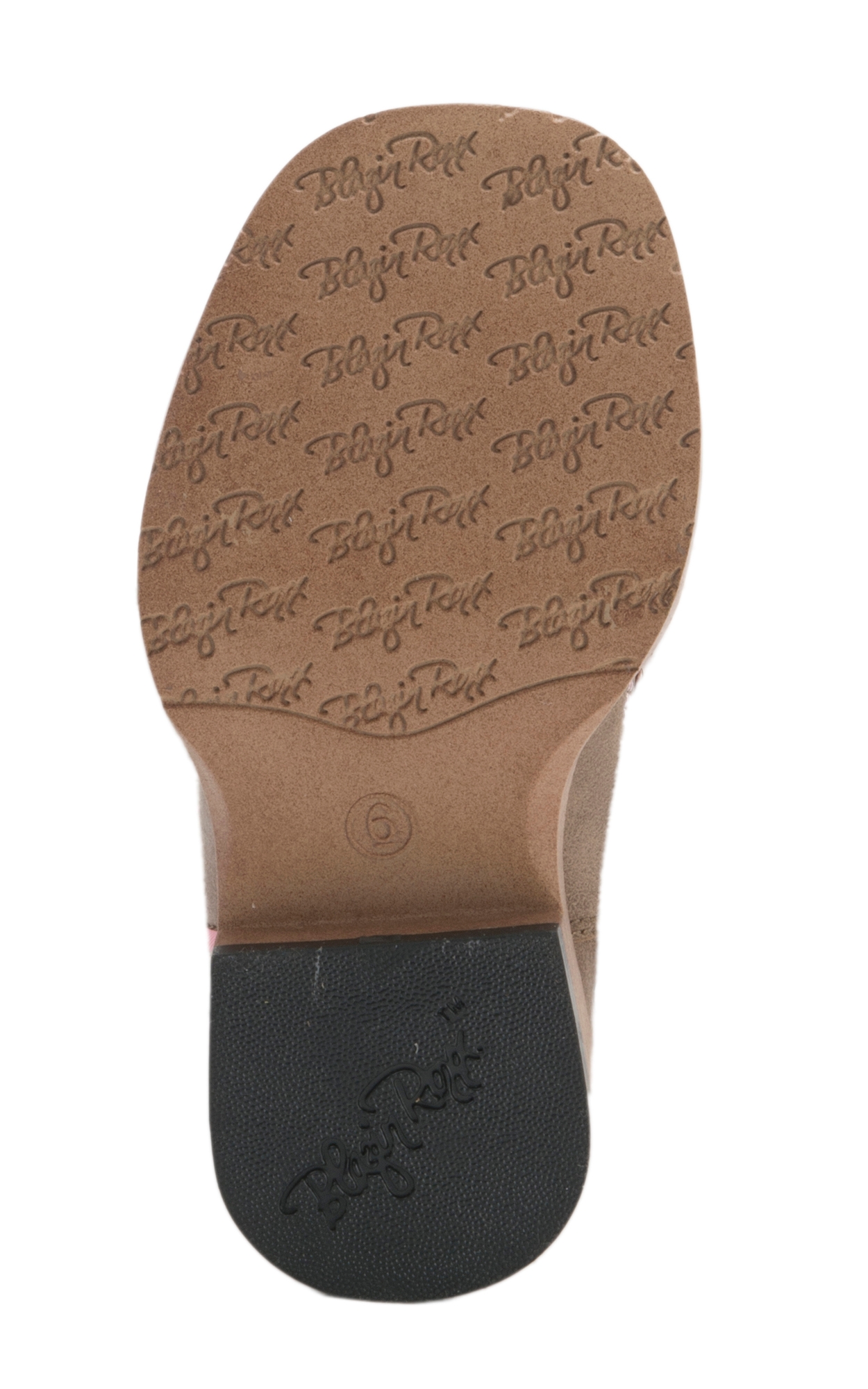 Blazin Roxx Toddler Gracie Brown with Pink Wing Cross Zip Square Toe Cowboy Boots - Image 1