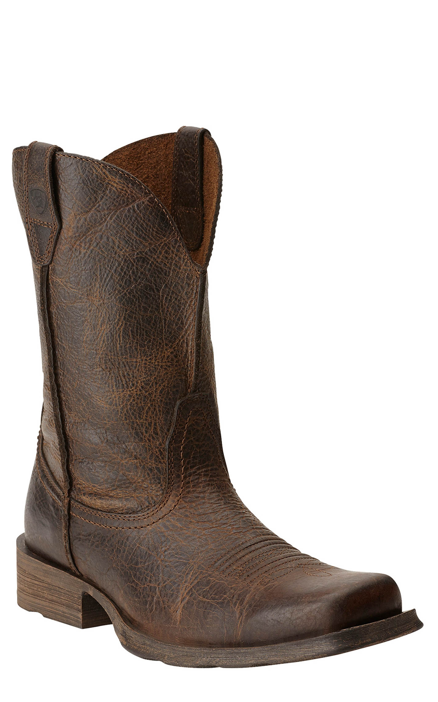 Ariat Men's Rambler Wicker Brown Square Toe Cowboy Boots - Image 1