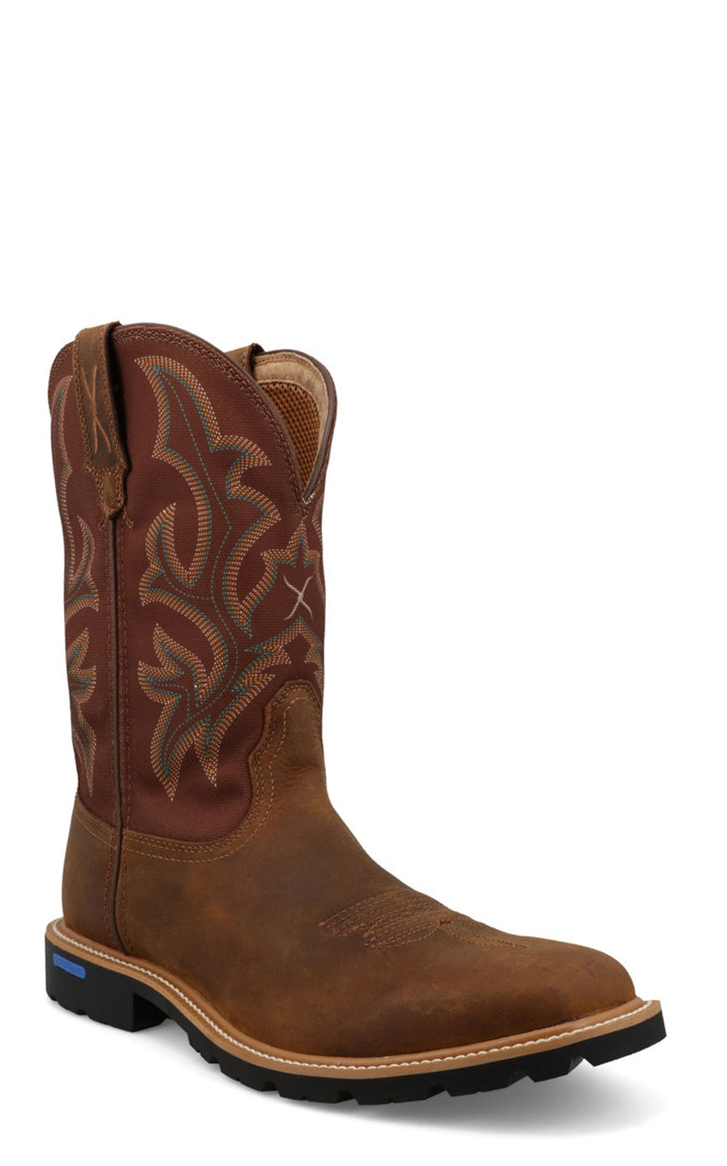 Twisted X Men's Hickory Tech X Performance Wide Square Toe Cowboy Boots - Image 1