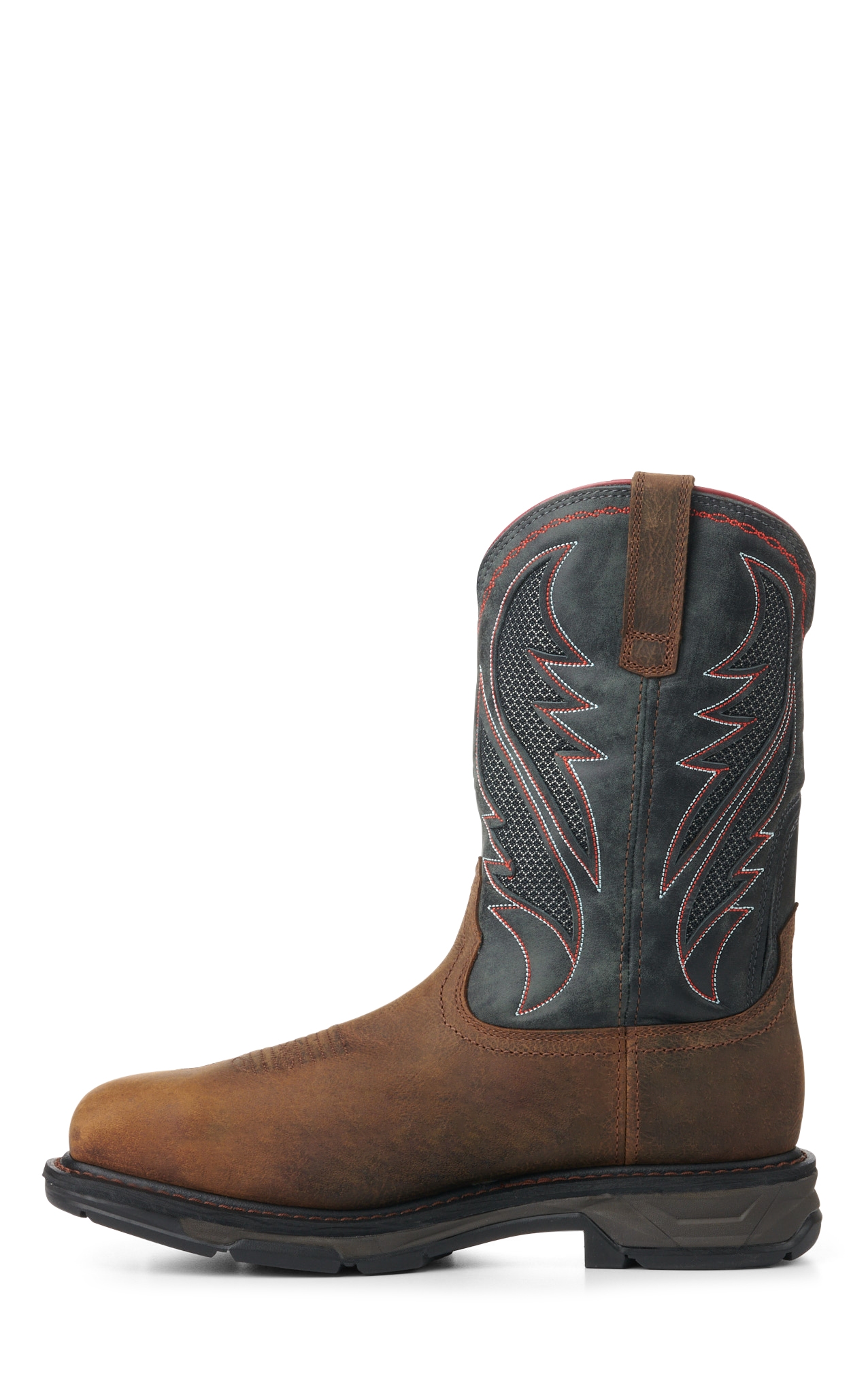 Ariat Men's WorkHog XT Rye Brown and Storm VentTEK Waterproof Square Carbon Toe Work Boot - Image 1