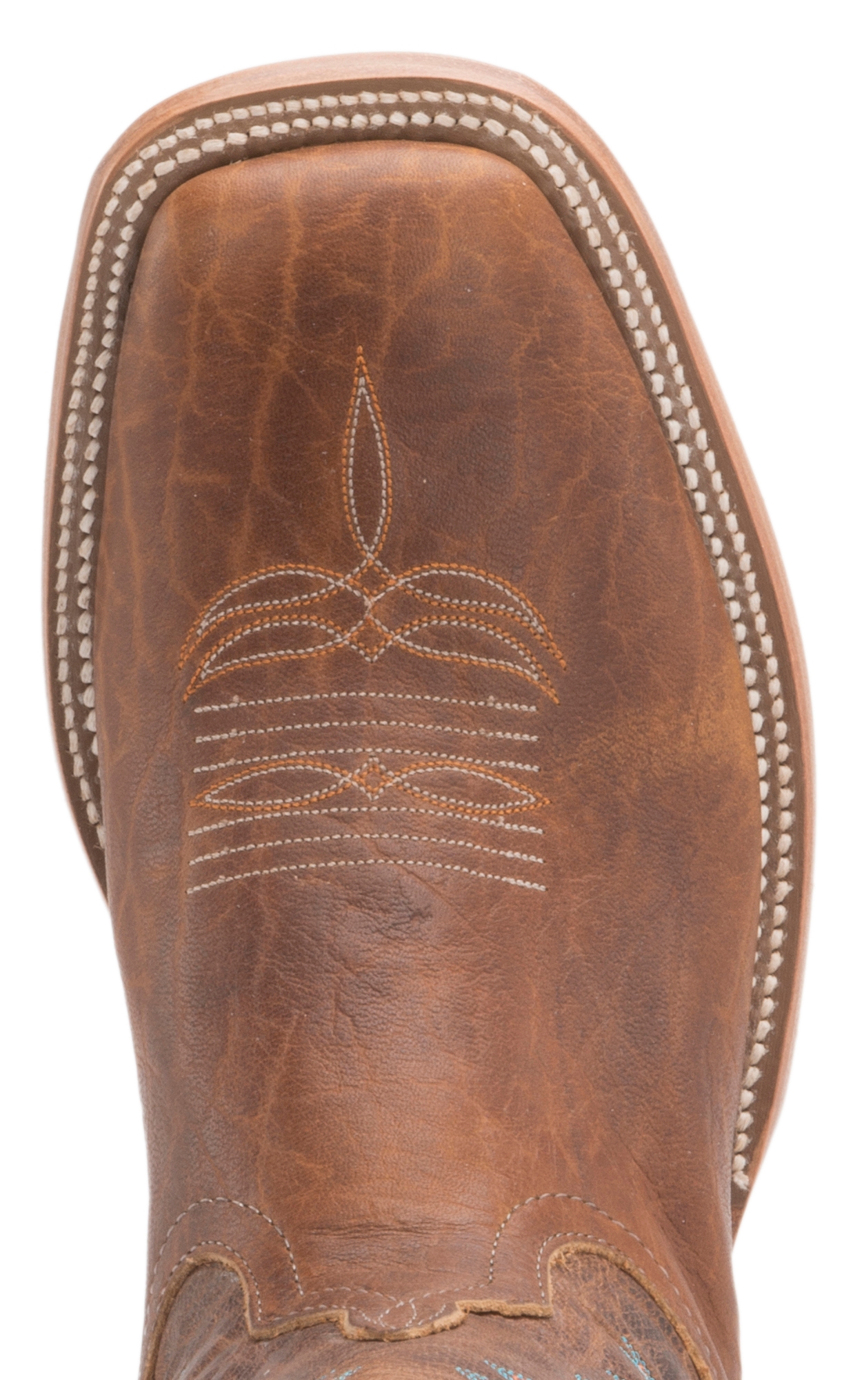 Anderson Bean Men's Tobacco Yeti and Brass Explosion Square Toe Cowboy Boots - Image 1