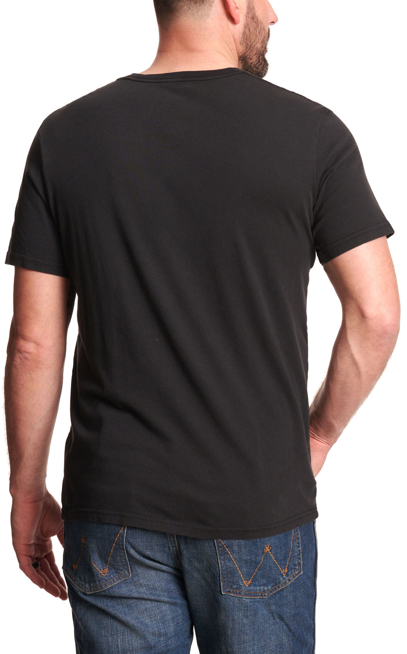 Wrangler X Men's Willie  Black Graphic T-Shirt - Image 1