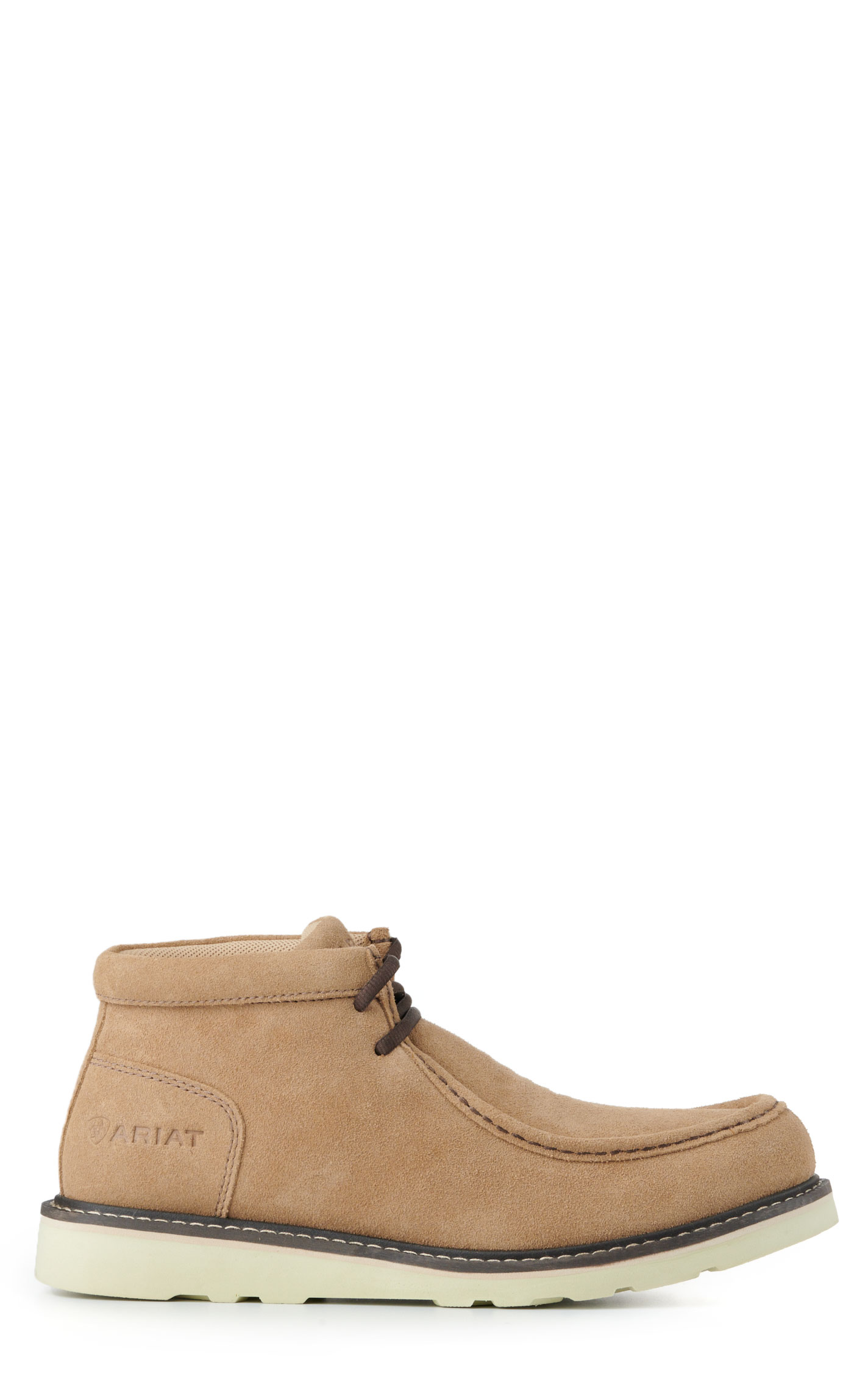 Ariat Men's Recon Country Dirty Taupe Suede Moc Toe Lace Up Casual Shoe - Image 1