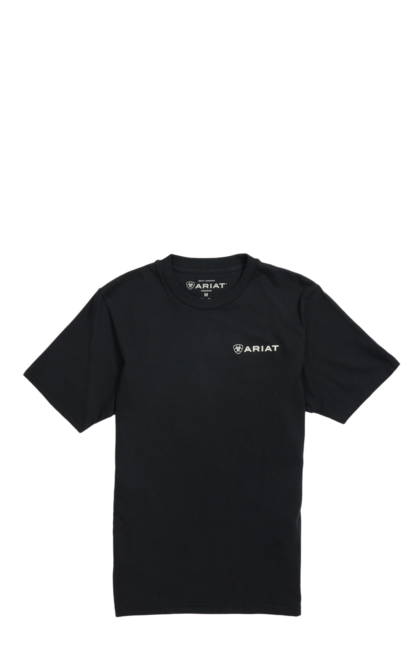 Ariat Boy's Black & Mexico Flag Logo Graphic T-Shirt - Image 1