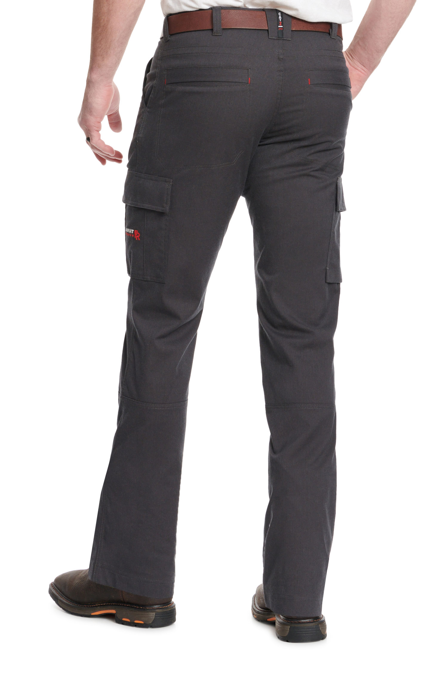 Ariat Men's M7 Charcoal Duralight Twill Straight Leg FR Work Pants - Image 1
