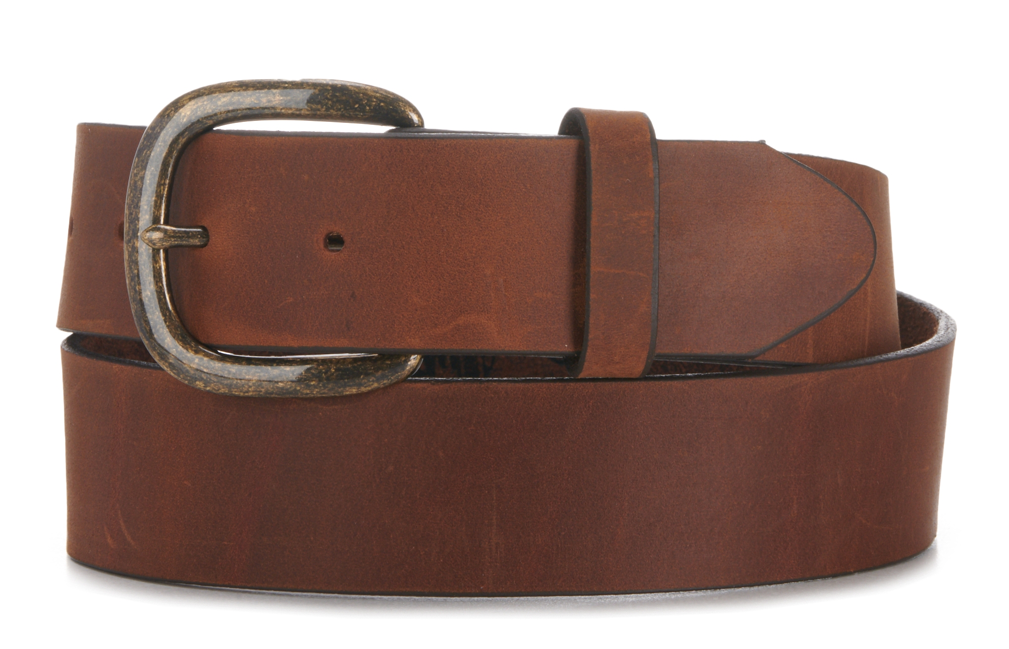 Justin Oiled-Brown Basic Work Belt - Image 1