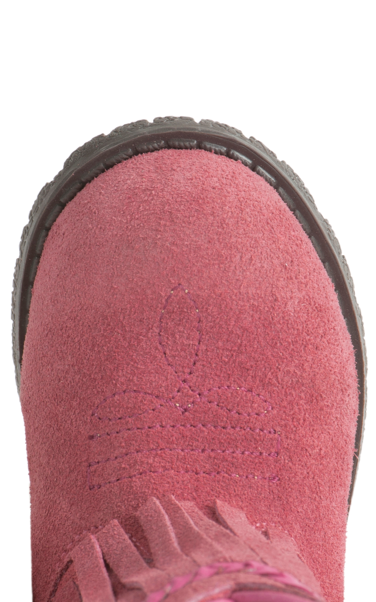 Smoky Mountain Toddler Pink Suede with Fringe Round Toe Cowboy Boots - Image 1