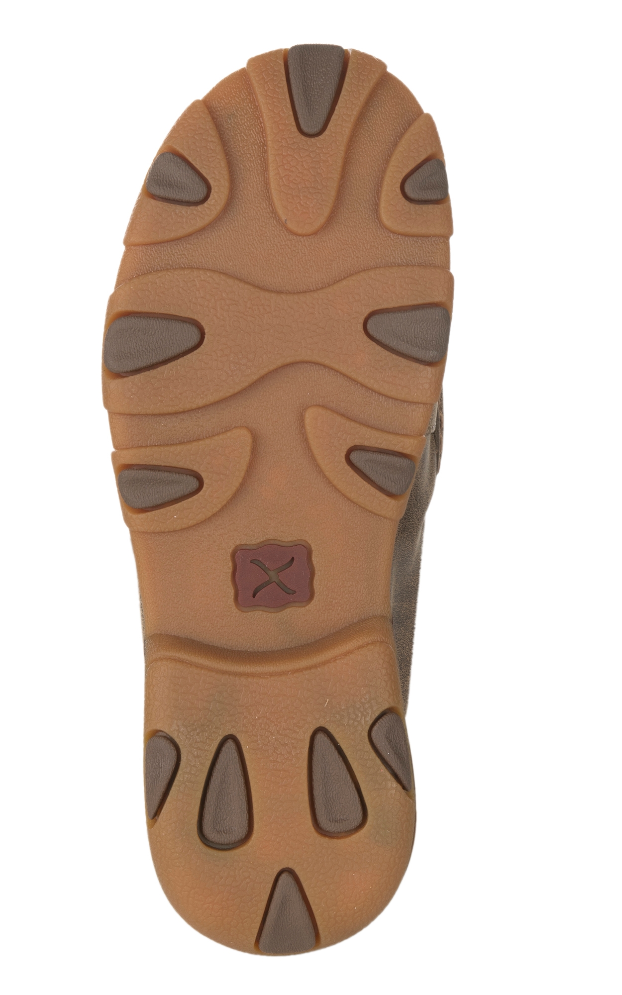 Twisted X Youth Brown Bomber and Tan Basketweave Driving Moccasin - Image 1