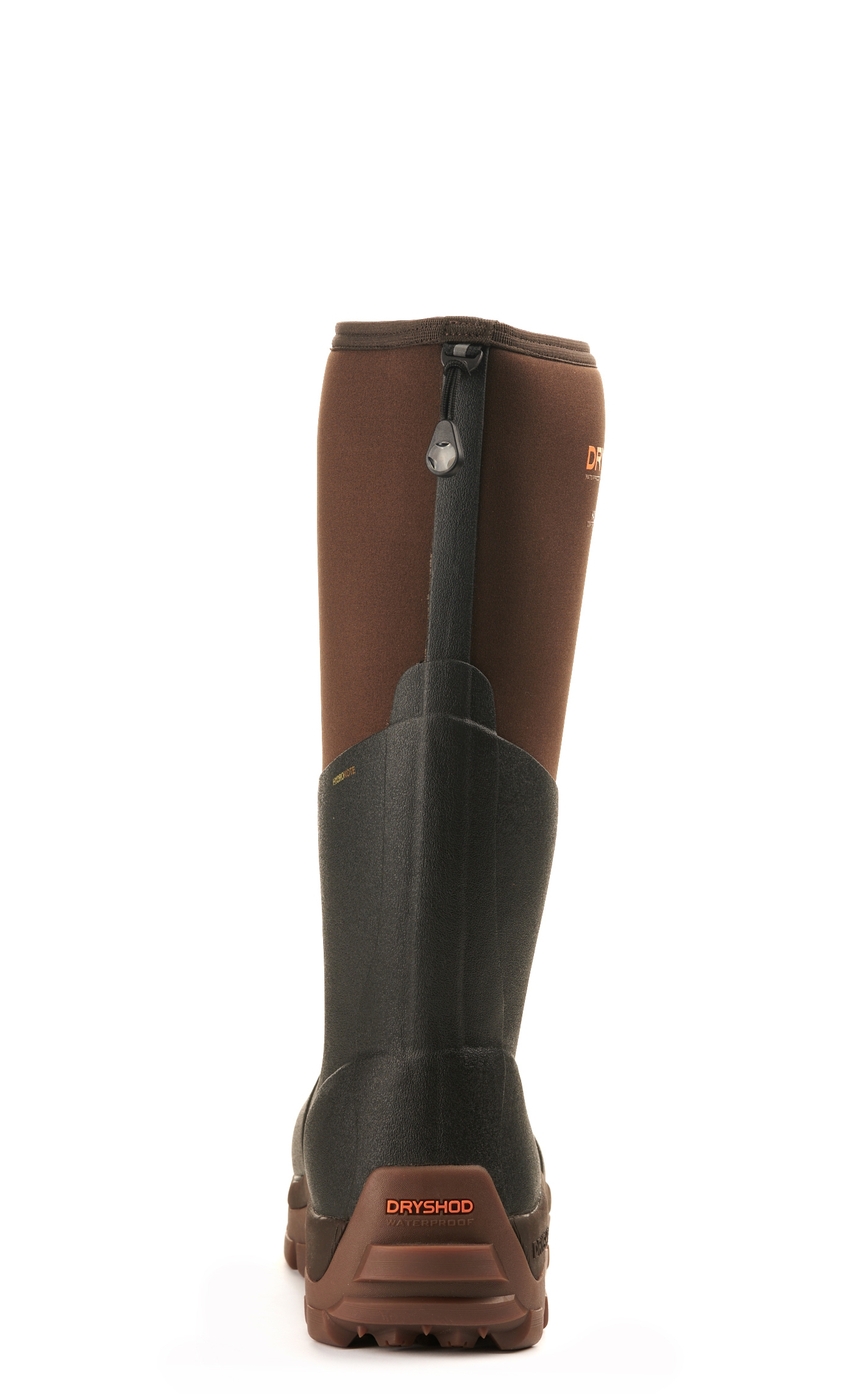 Dryshod Men's Haymaker Black and Brown Waterproof Round Toe Rubber Farm Boots - Image 1
