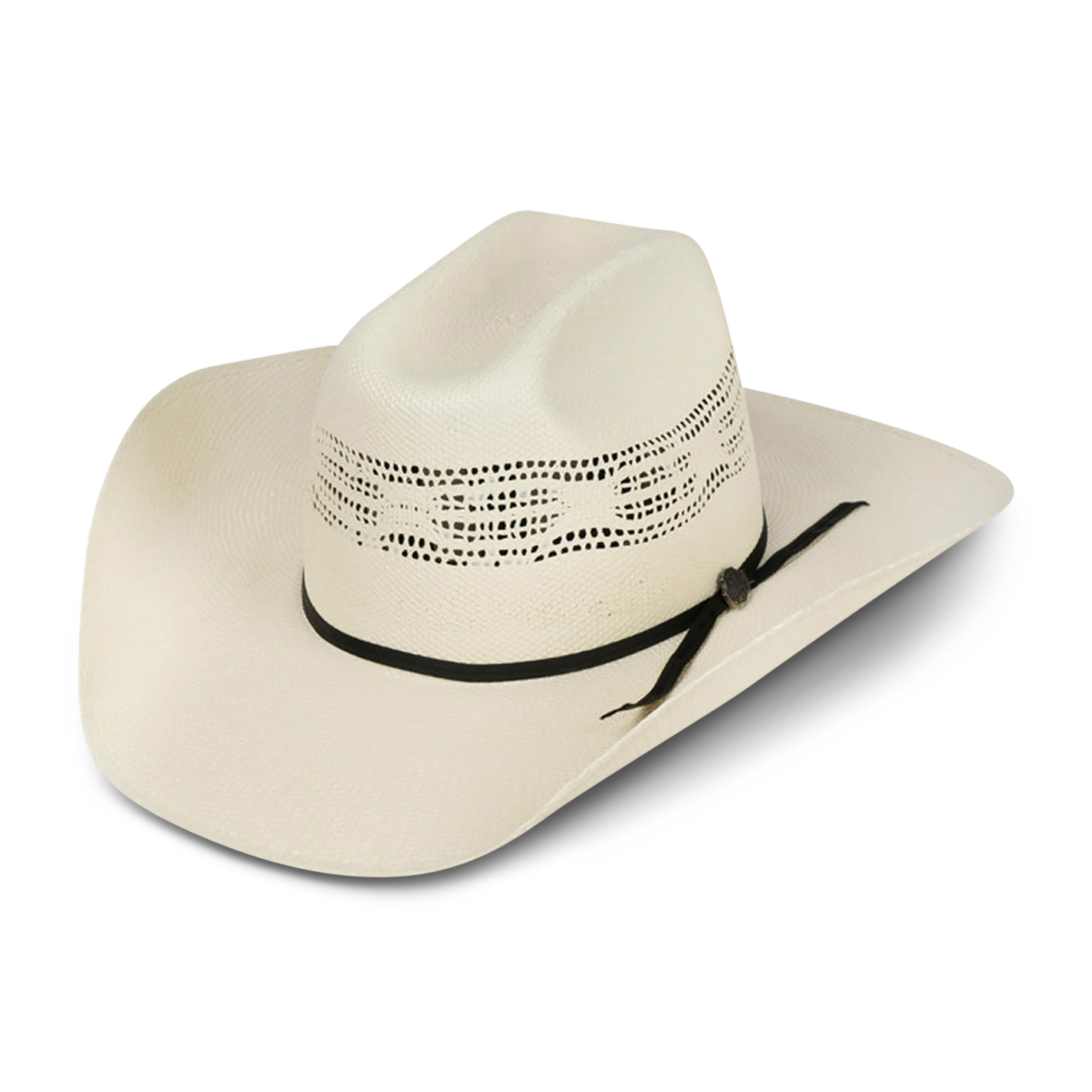 Cavender's Ranch Collection Ivory Bangora Vented Straw Cowboy Hat - Image 1