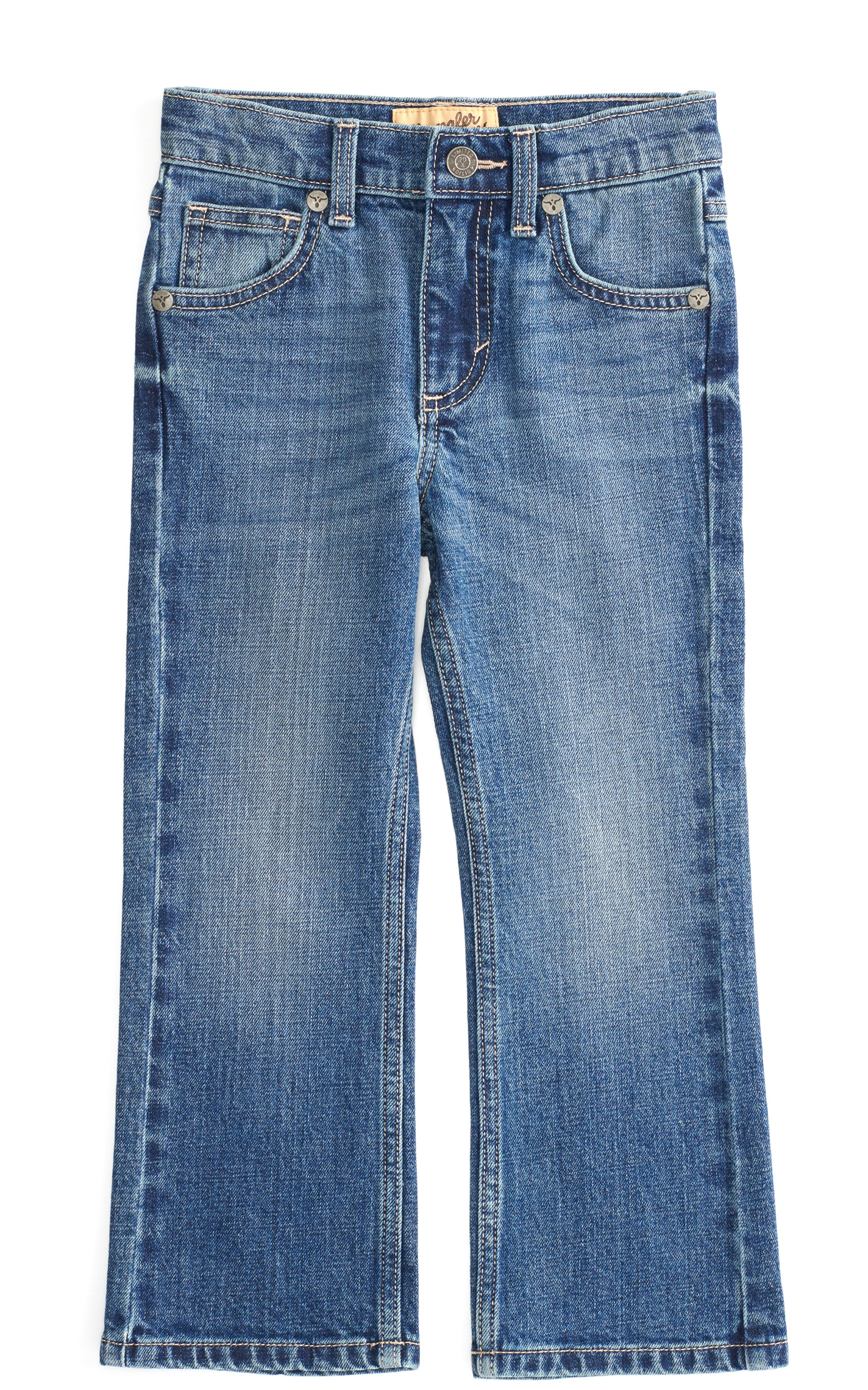 Wrangler 20X Boys' Roxton Medium Wash Slim Fit Vintage Boot Cut Jean (2T-7) - Image 1