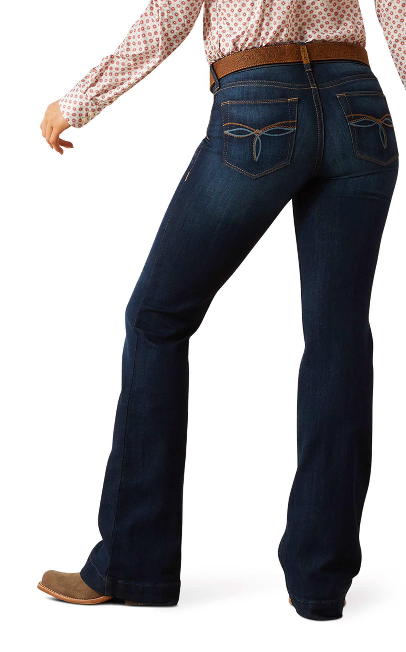 Ariat Women's Julianna Pennsylvania Dark Wash Trouser Jeans - Image 1