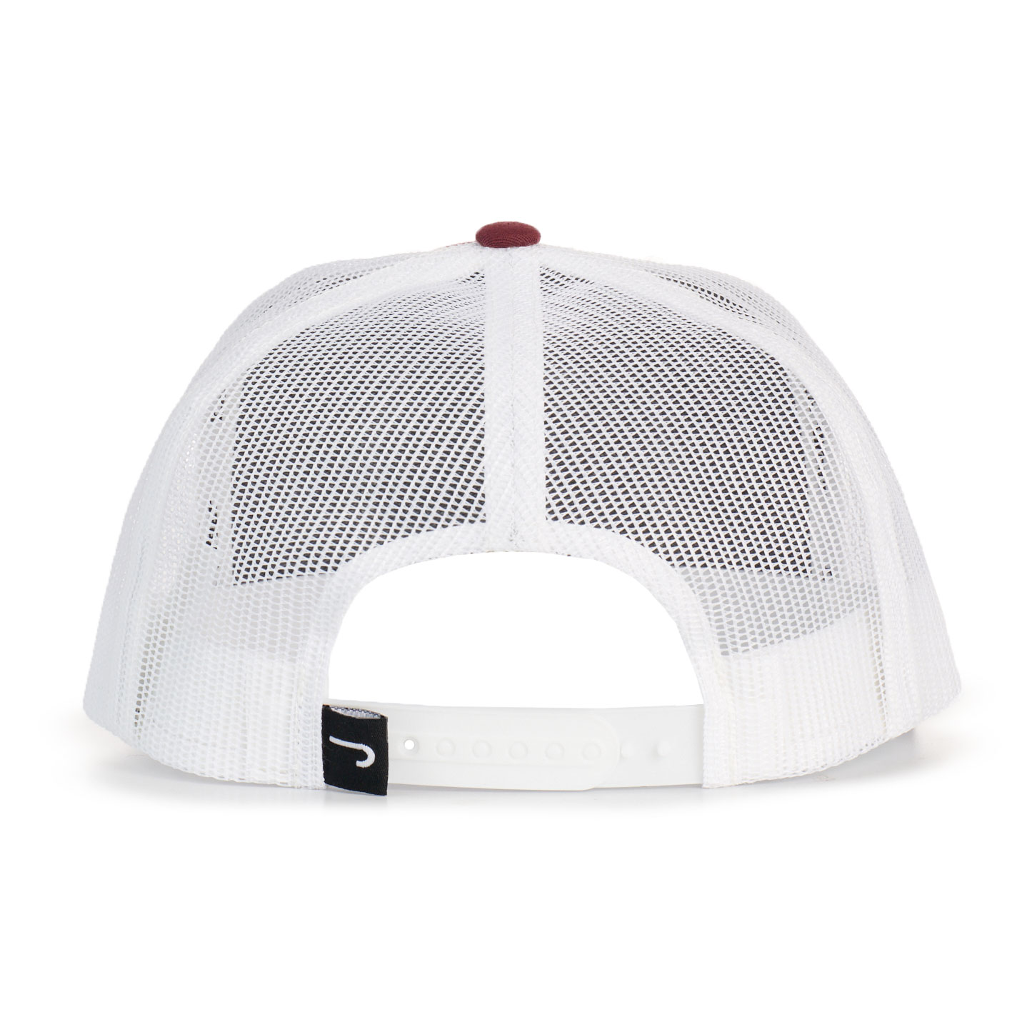 Lazy J Ranch Wear Maroon & White Elevation Flat Bill Cap - Image 1