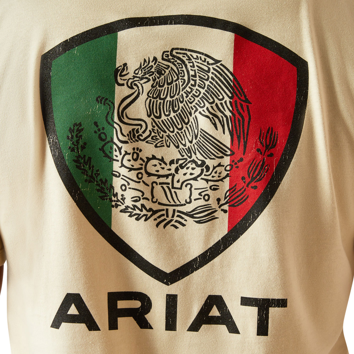 Ariat Men's Natural Tenochitlan Shield Graphic T-Shirt - Image 1