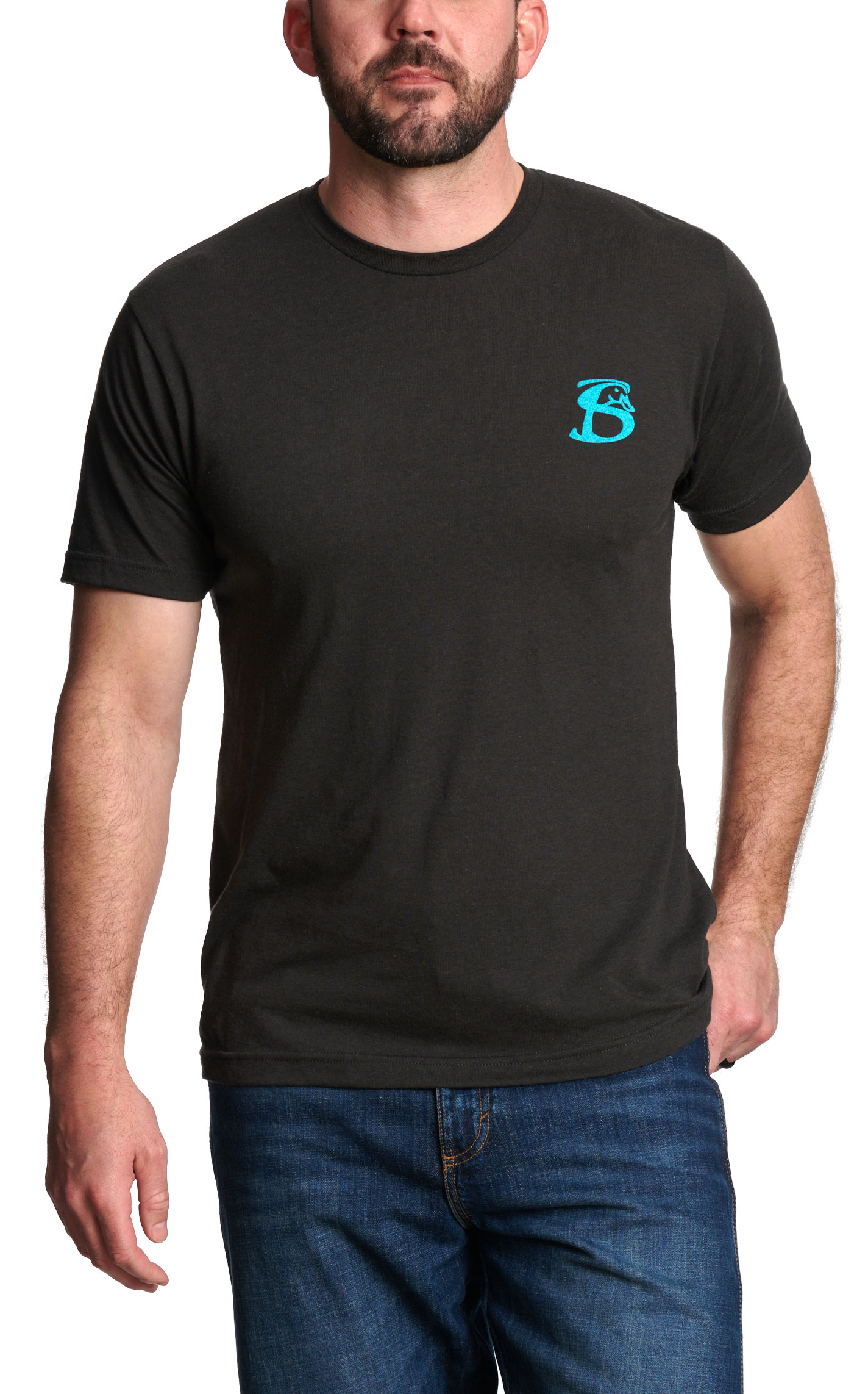 Stackin Bills Men's Black 7 Days Graphic Logo T-Shirt - Image 1