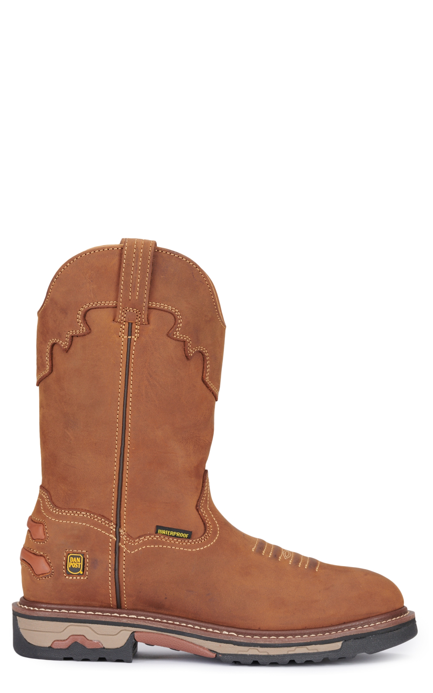 MEN 11IN  SADDLE TAN WP WD SQ TOE - Image 1