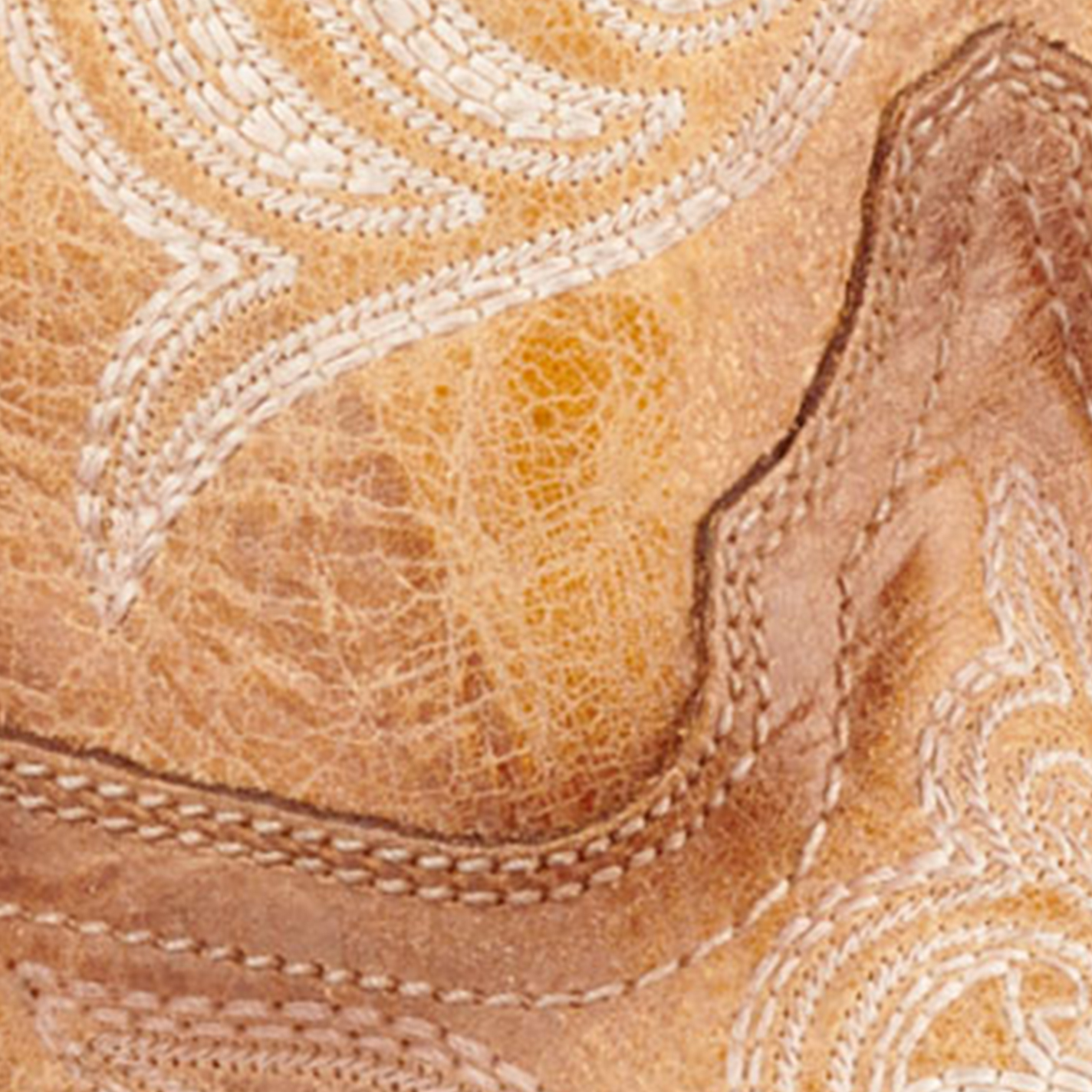 Corral Women's Straw Brown with Luminescent Embroidery Snip Toe Cowboy Boots - Image 1