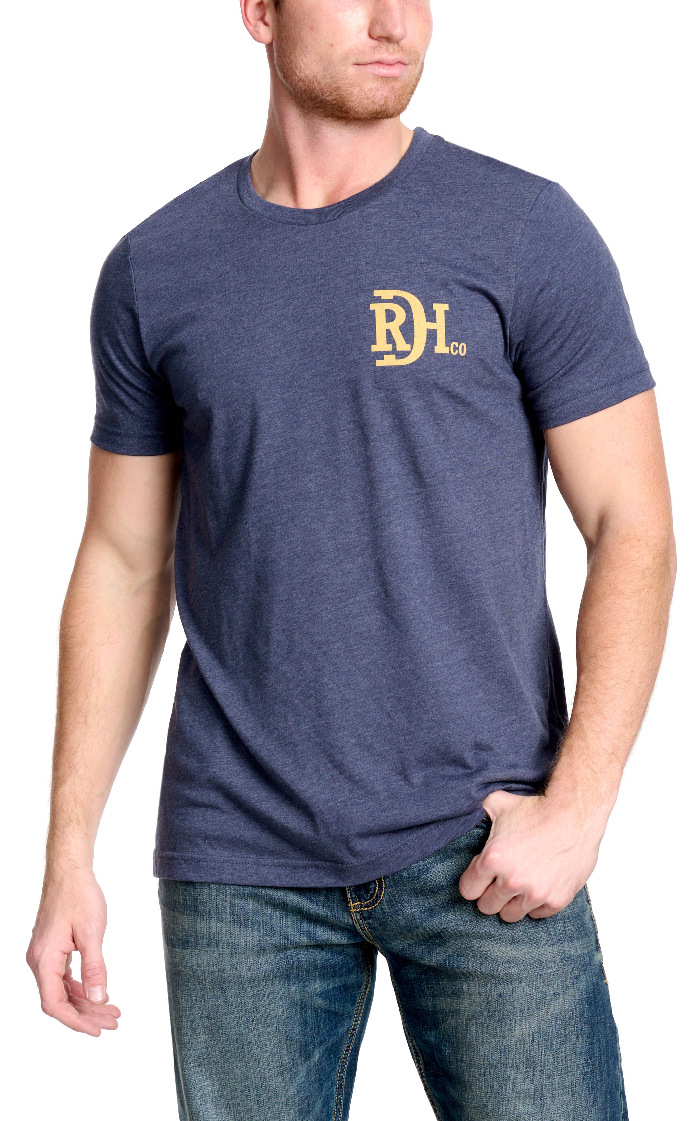 Red Dirt Hat Co. Men's Navy Cactus Logo Graphic T-Shirt - Image 1