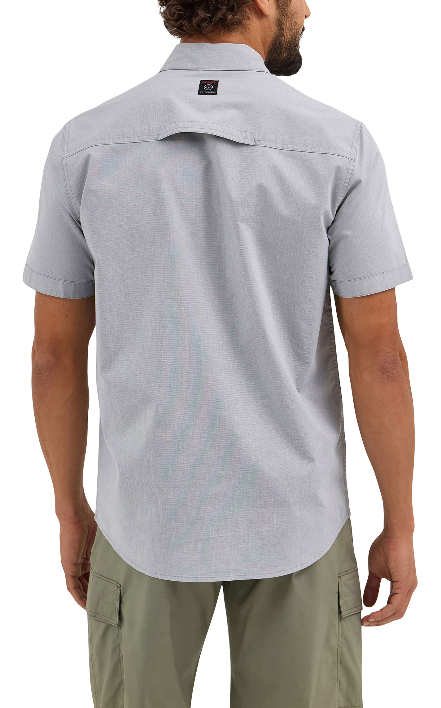 Wrangler ATG Men's Gray Western Shirt - Image 1