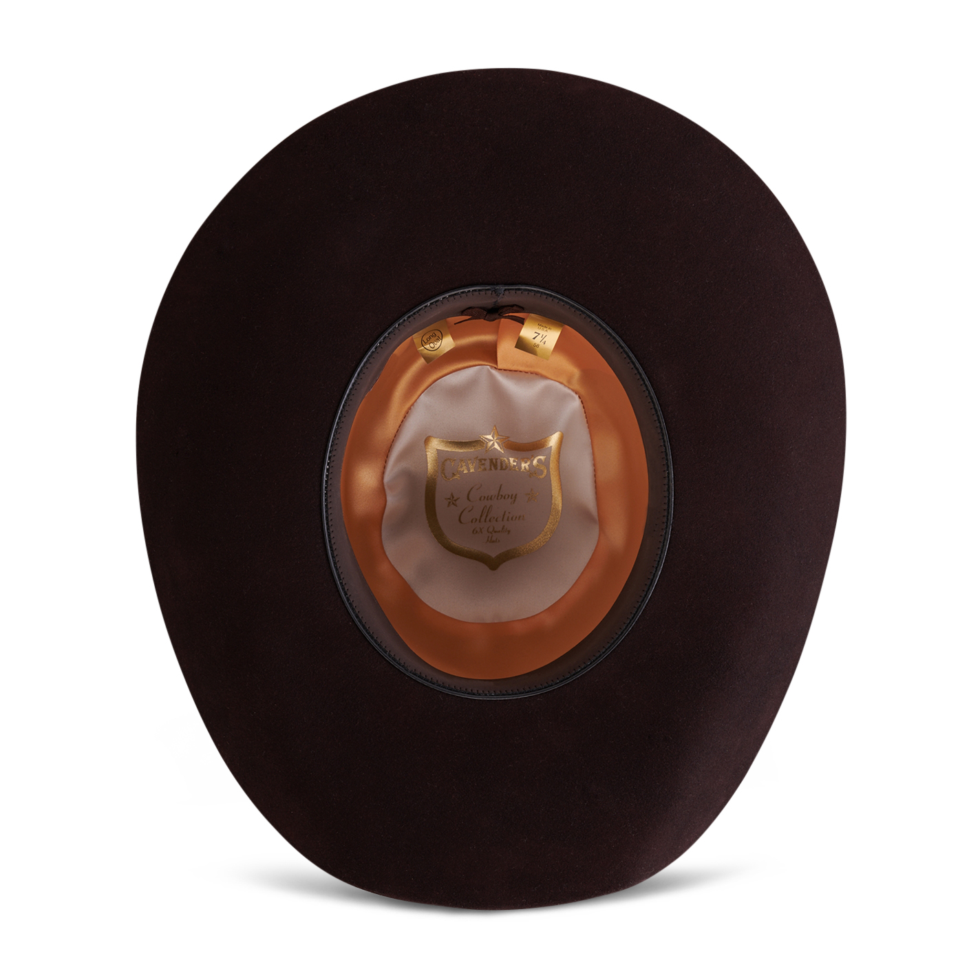Cavender's Cowboy Collection Black Cherry 6X Open Crown Felt Cowboy Hat - Image 1