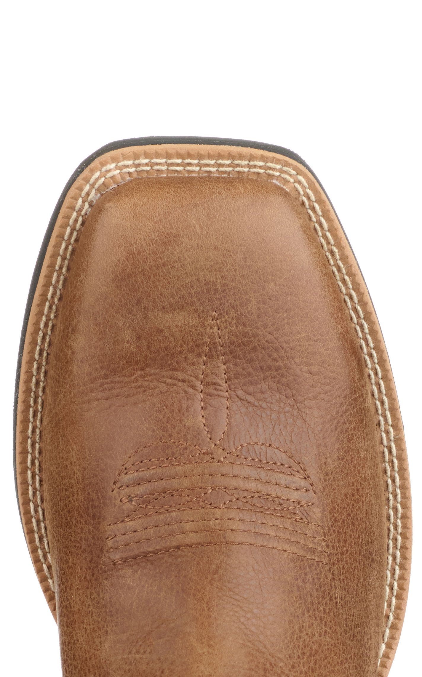 Twisted X Men's Burnt Olive and Buff Tan Wide Square Toe Buckaroo Cowboy Boots - Image 1