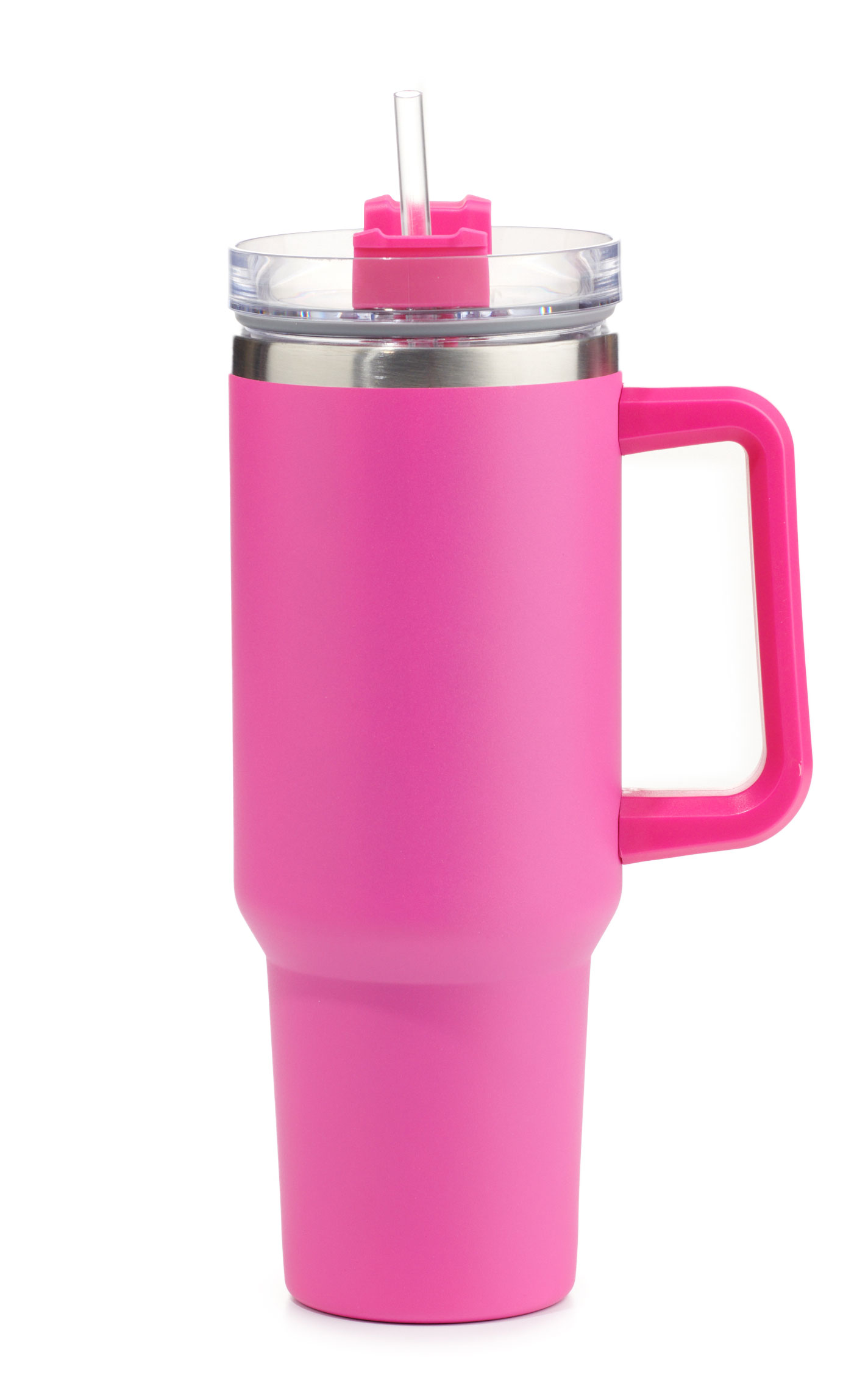 Girlie Girl Originals Hot Pink 40 oz. Handled Morgan Tumbler - Image 1