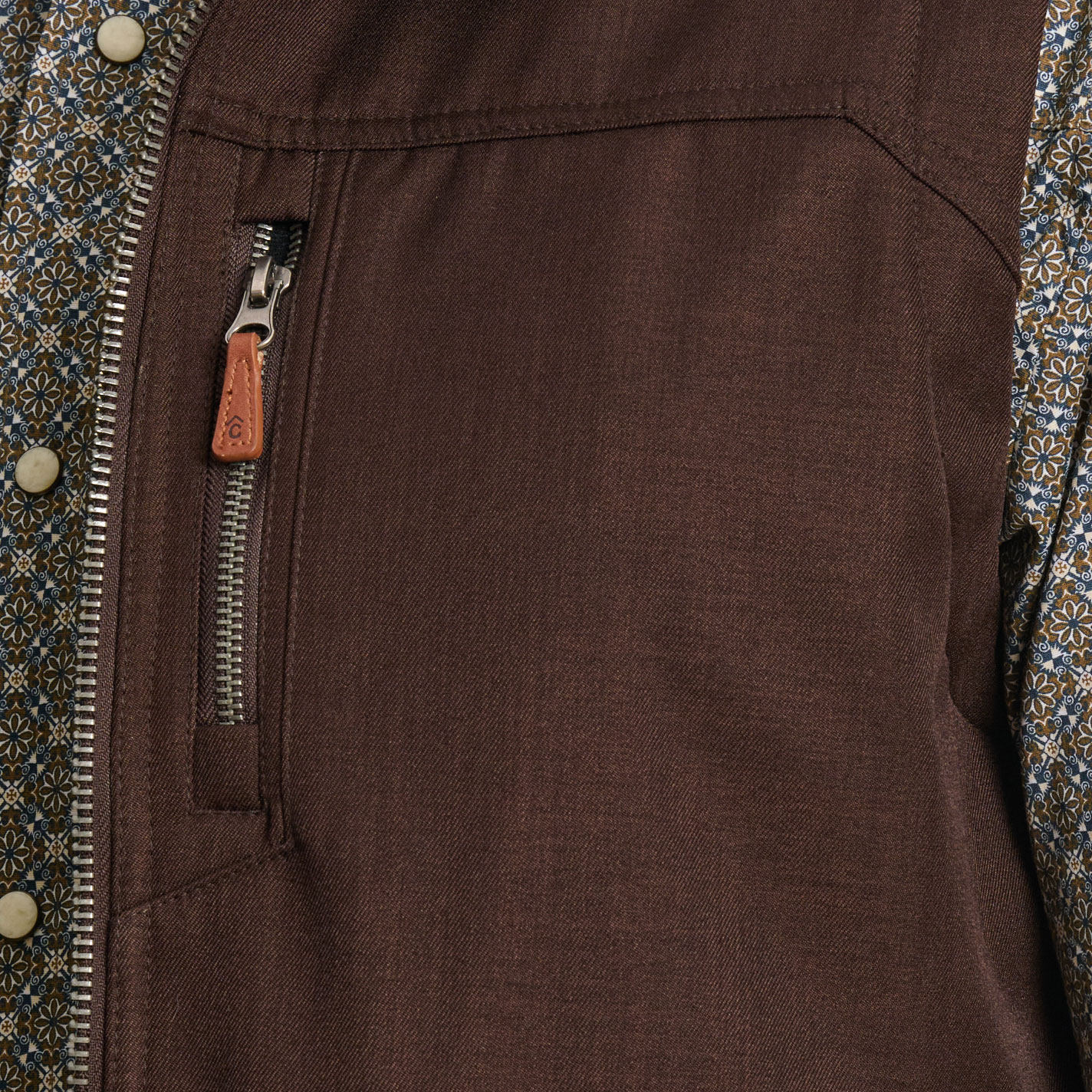 Rafter C Men's Brown Bonded Vest - Image 1