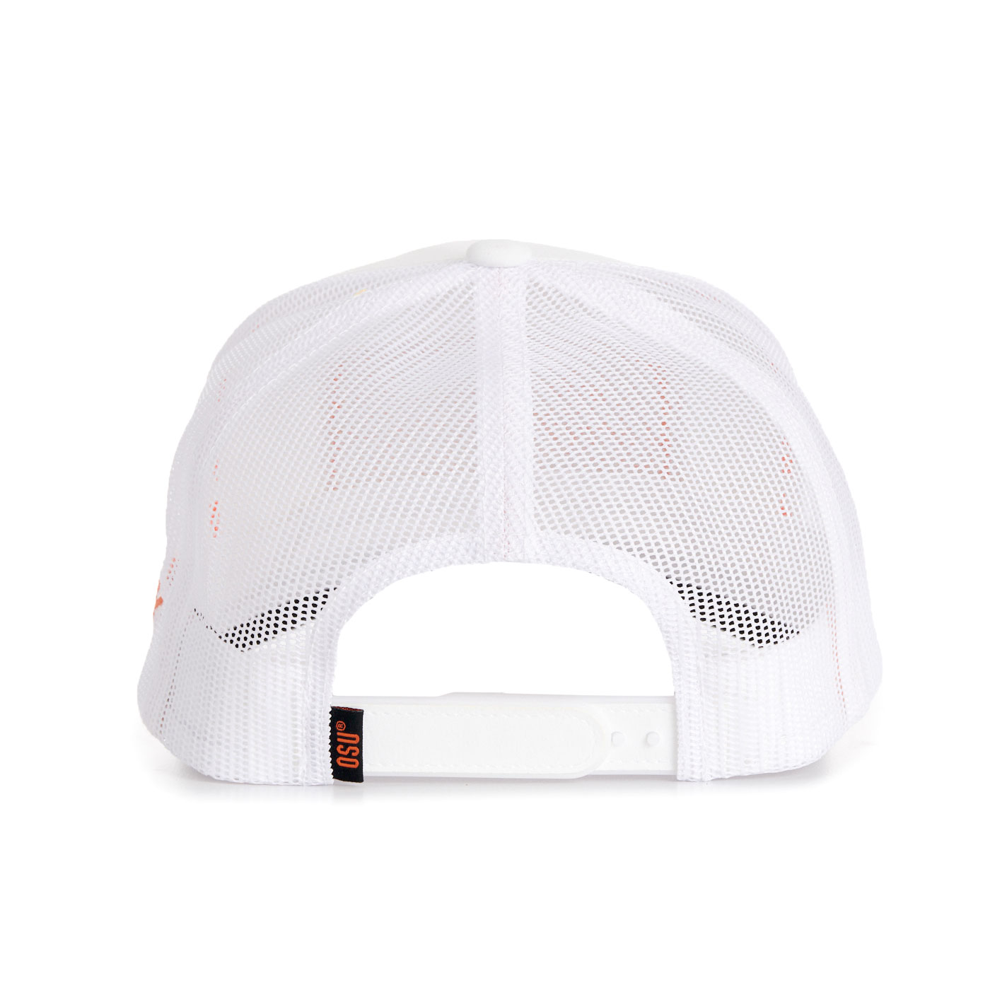 Hooey Collegiate Collection White OSU Cowboys Curved Bill Patch Cap - Image 1