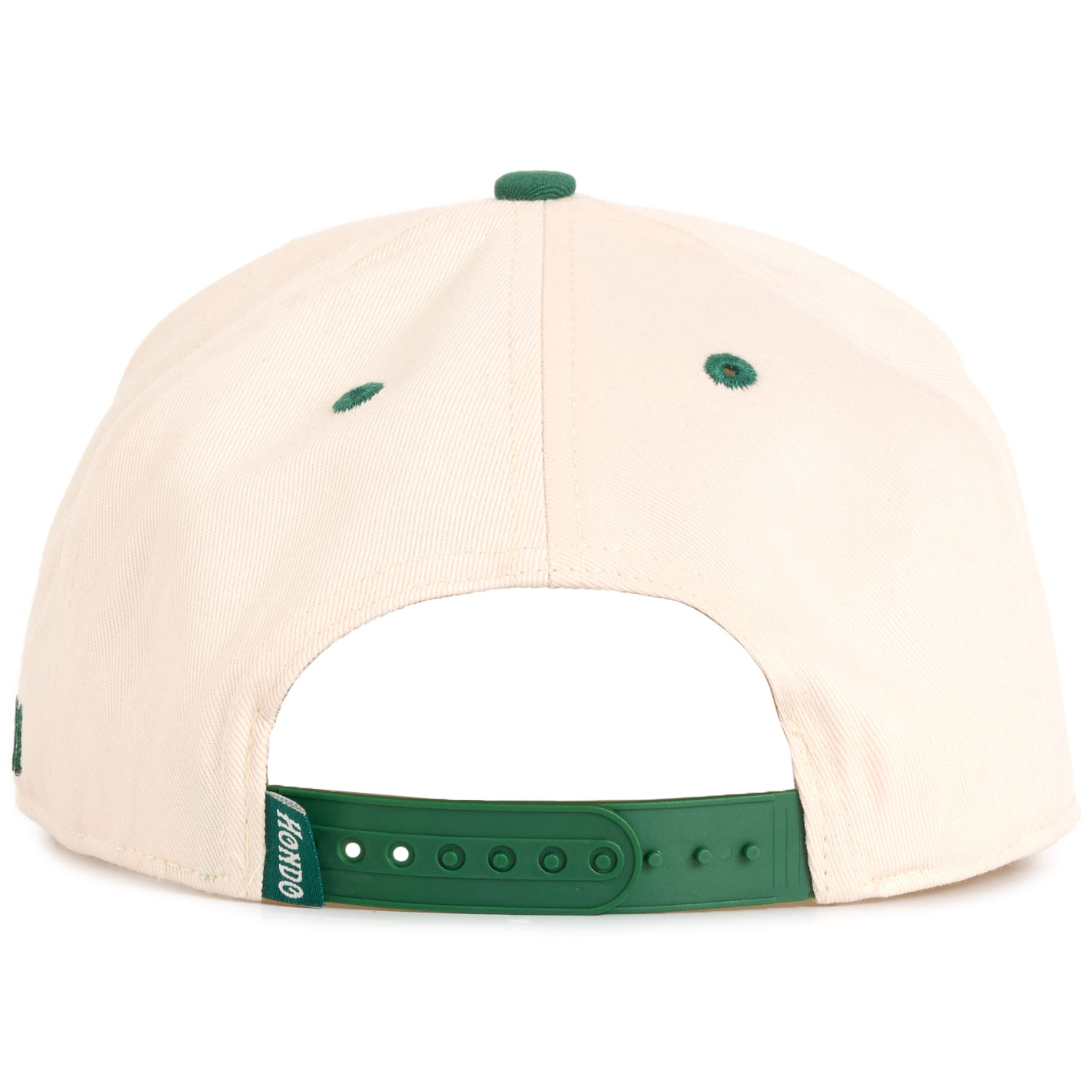Hondo Bone & Green Embroidered Duck Logo Cap - Image 1