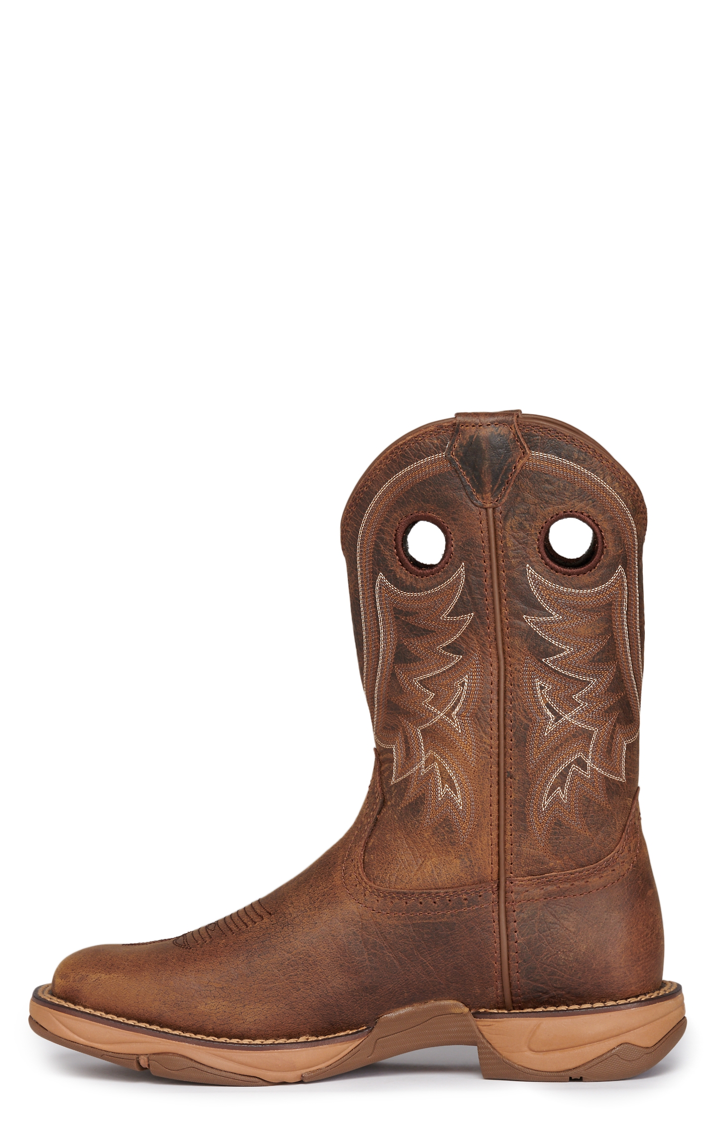 Tony Lama Men's Lopez Rasp Brown Square Toe Work Boots - Image 1