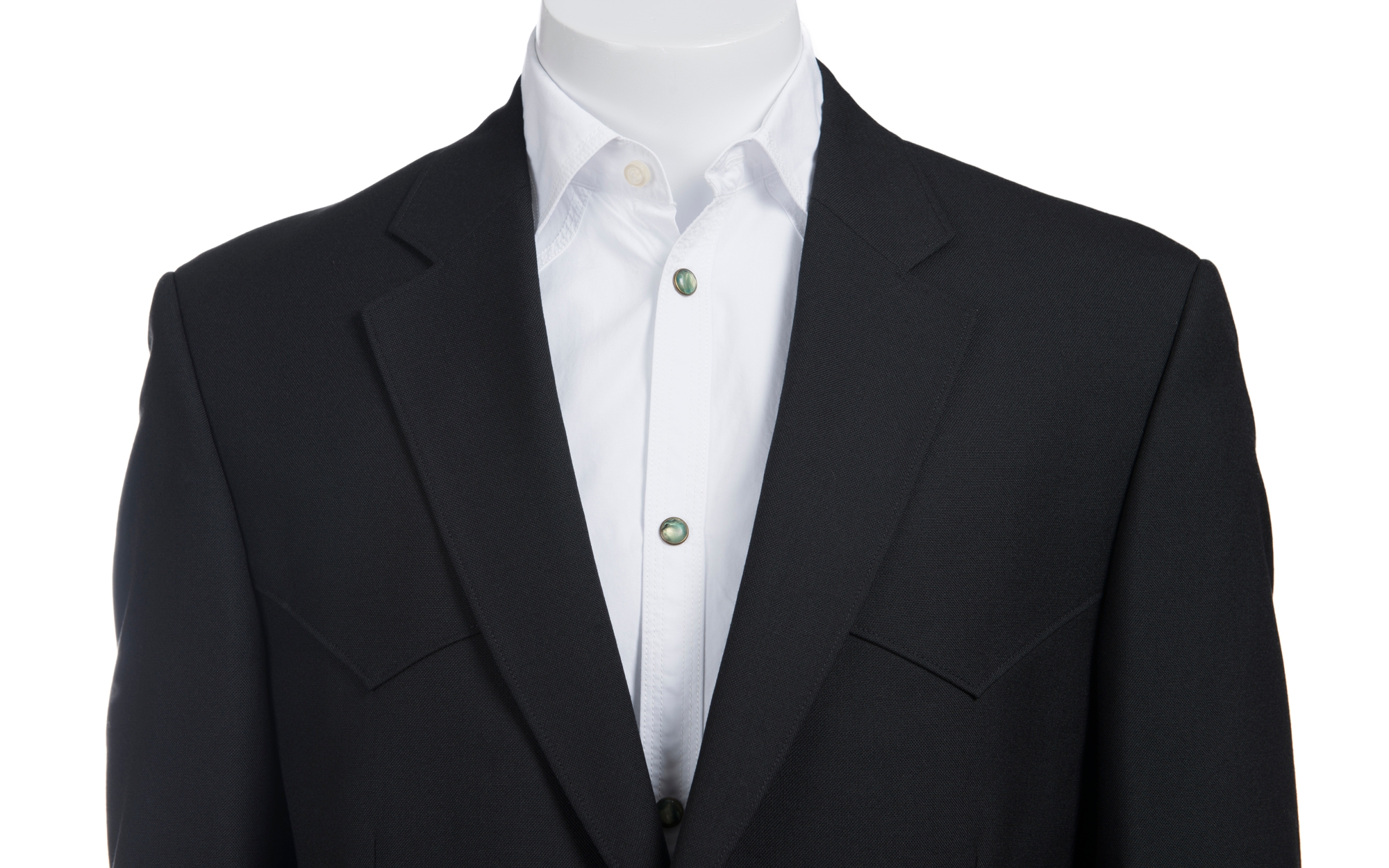 Red Sky Men's Solid Black Two Button Sport Coat - Image 1