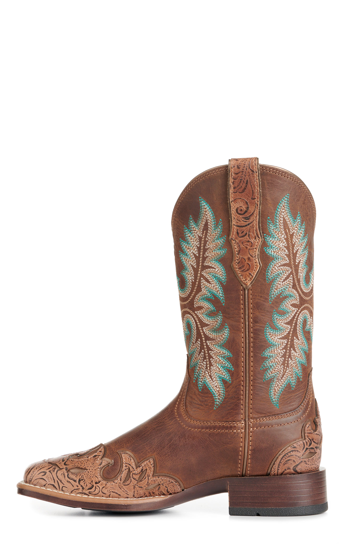 Ariat Women's Bryce Canyon Sassy Brown Bantamweight Wide Square Toe Cowboy Boot  - Image 1