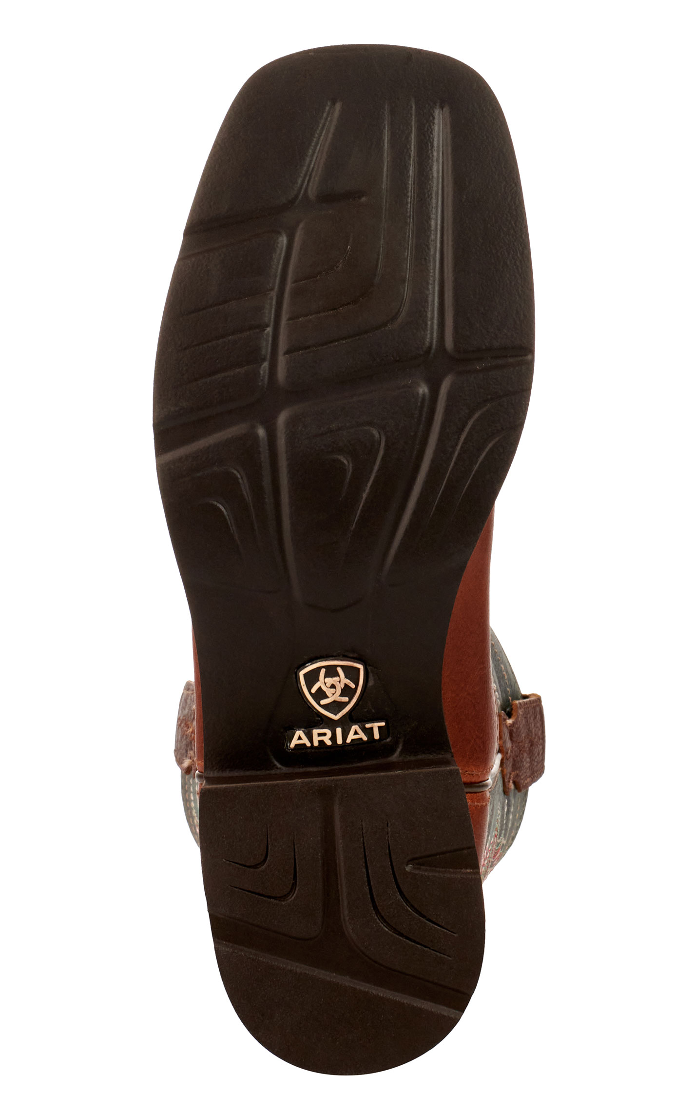 Ariat Women's Delilah Spiced Cider and Teal Wide Square Toe Cowboy Boots - Image 1