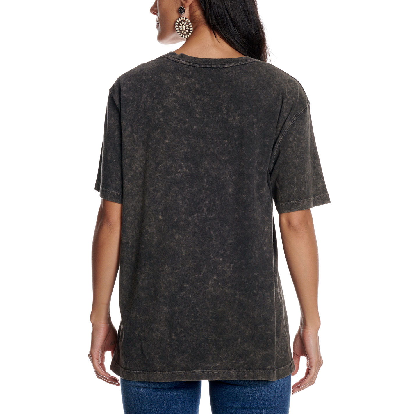 Zutter Women's Black Long Live Country Graphic T-Shirt - Image 1