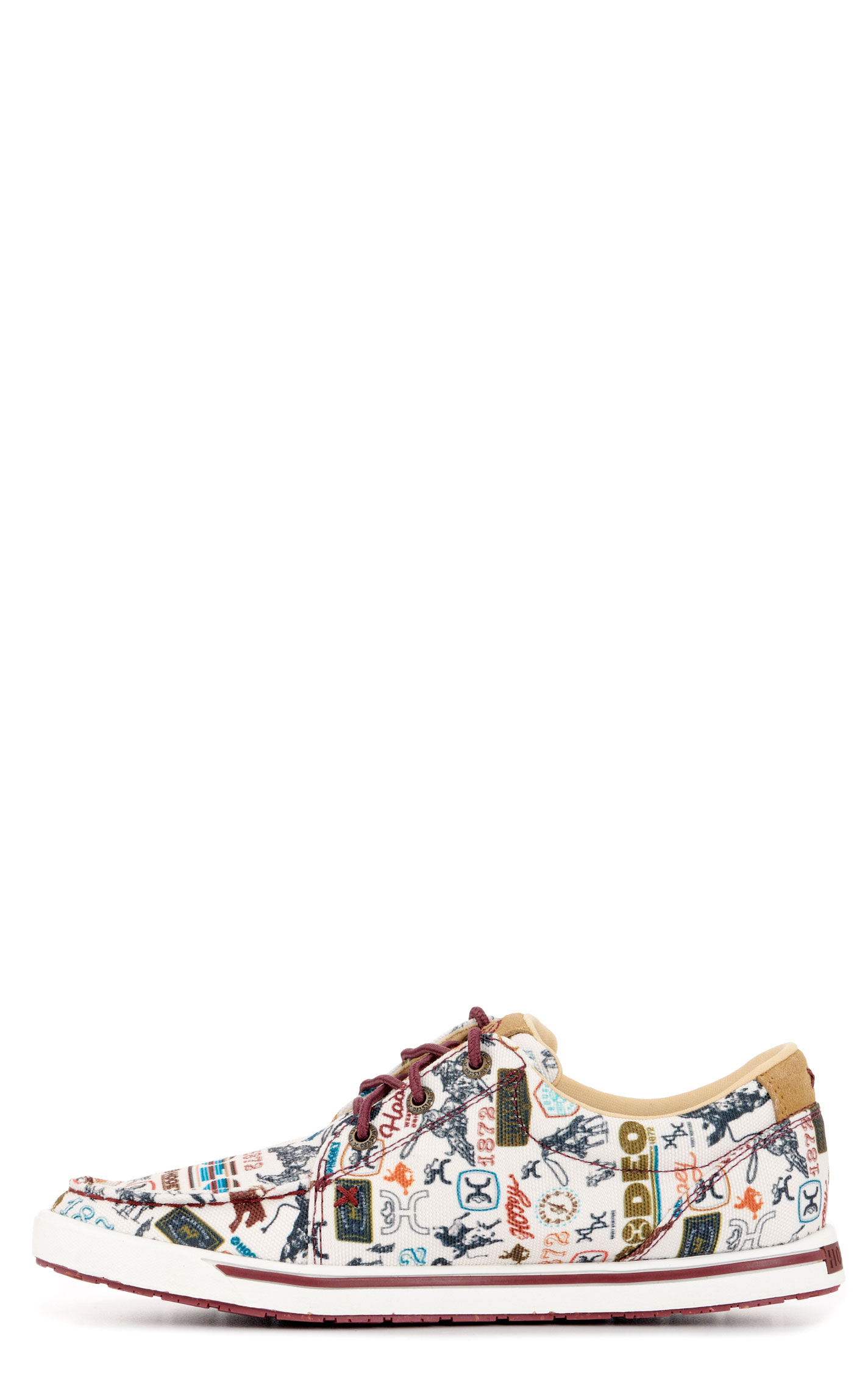 Twisted X Women's Hooey Loper Rodeo Print Moc Toe Casual Shoes - Image 1