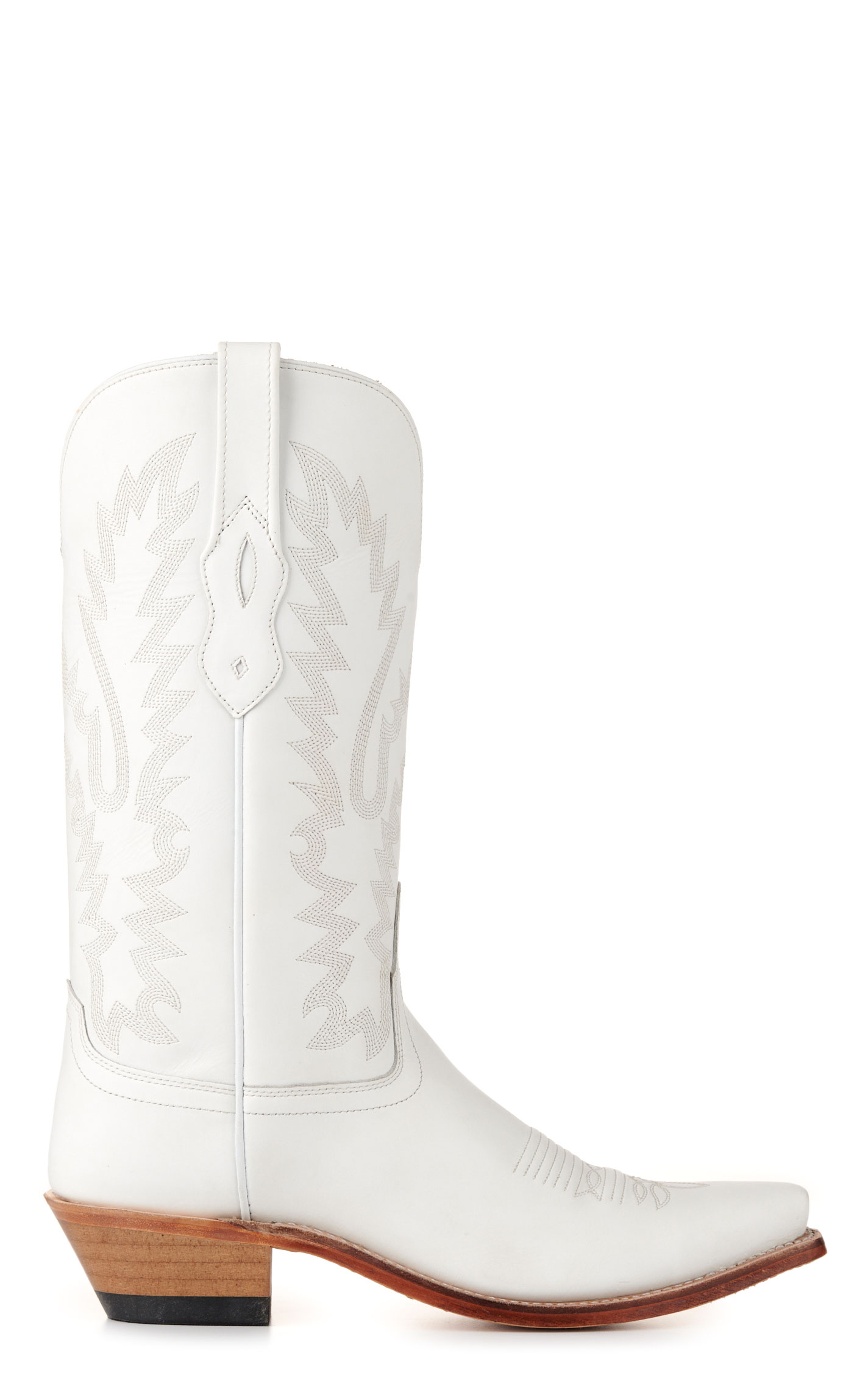 Old West Women's Classic White Snip Toe Cowboy Boot - Image 1